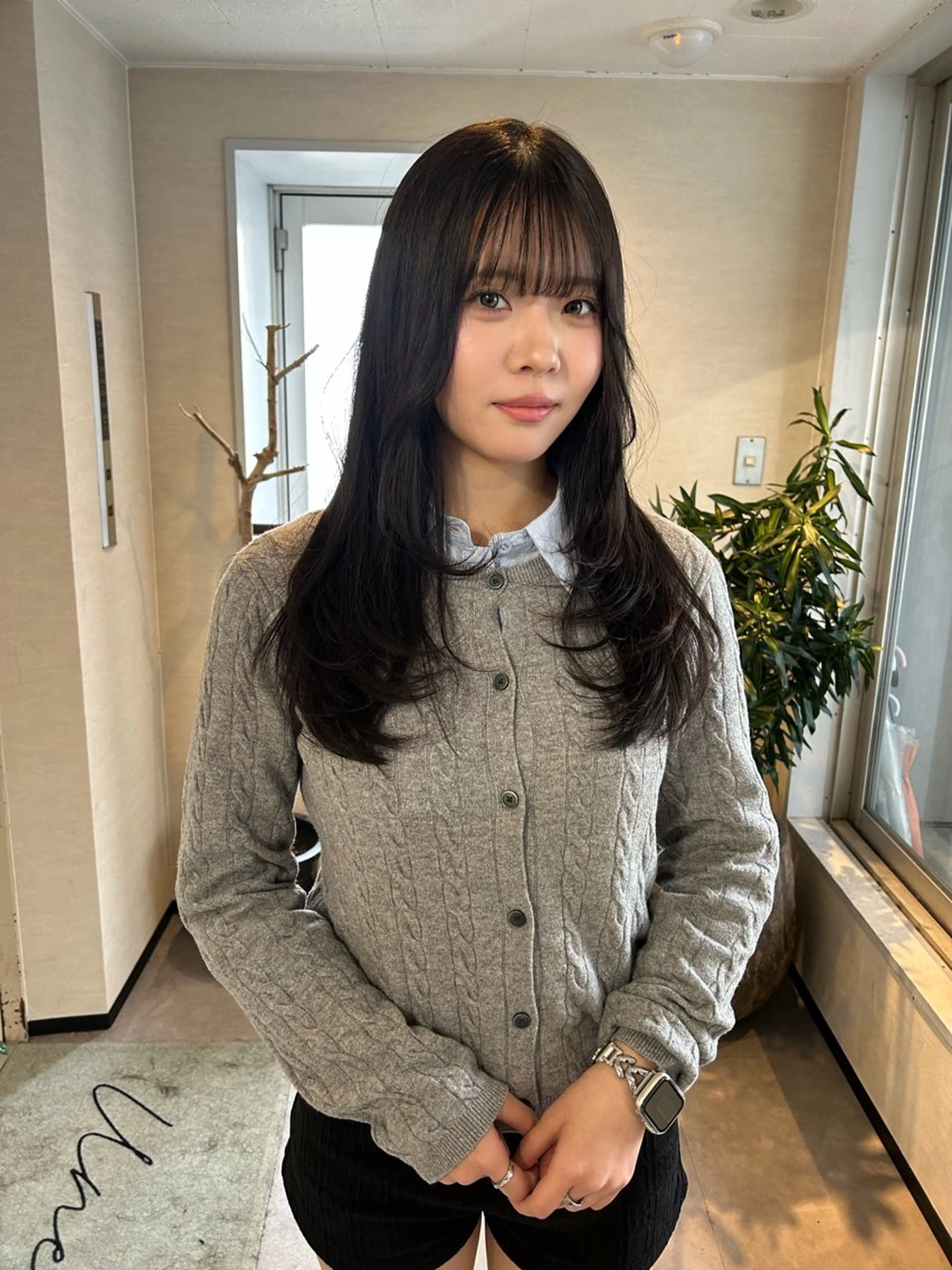 ミディアム カラー 林 浩太郎のヘアスタイル