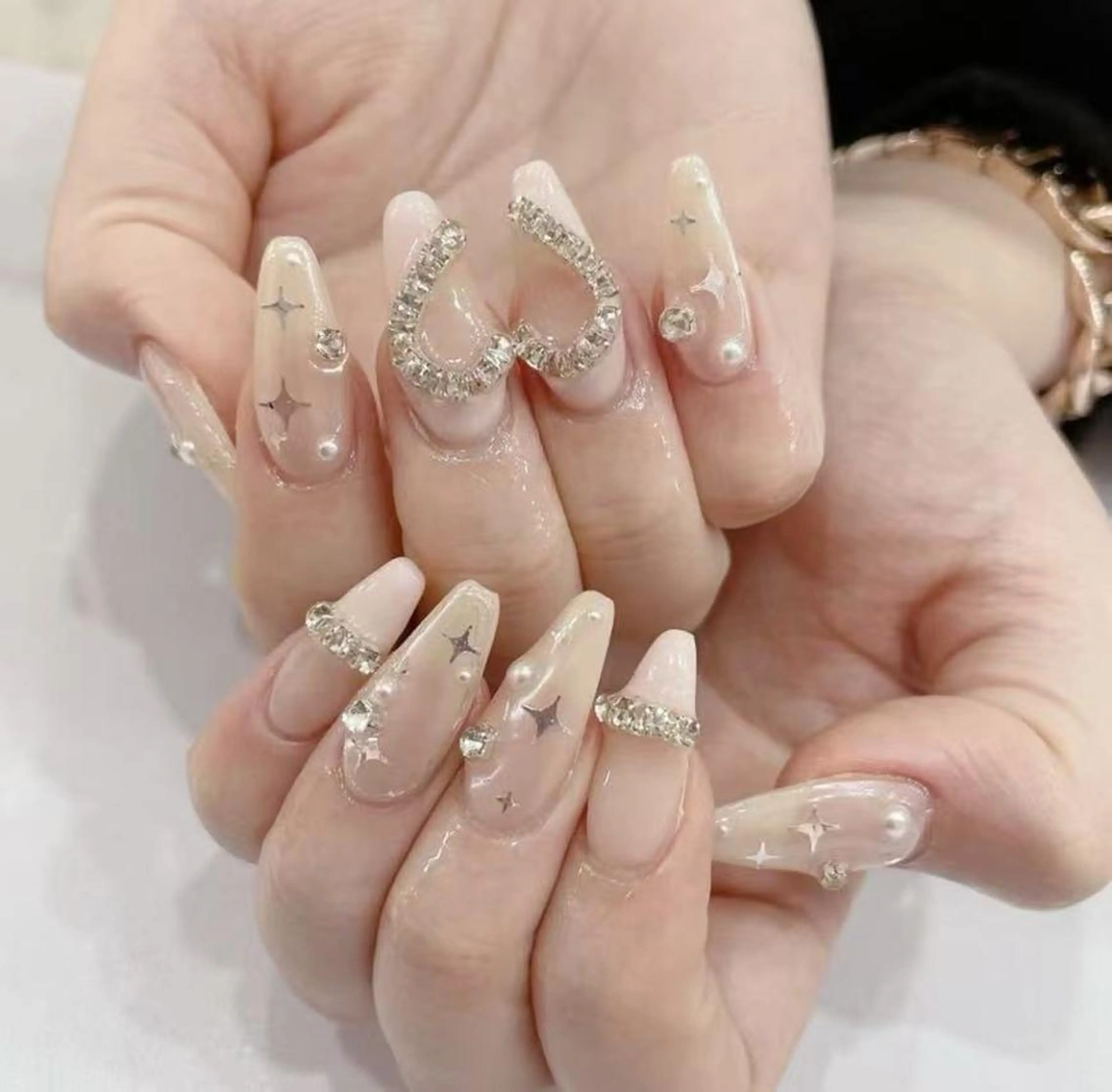 ネイル 持ち込み ハンドネイル ハンドケア 🎀長さだし船橋🎀 ネイルサロンのネイルデザイン