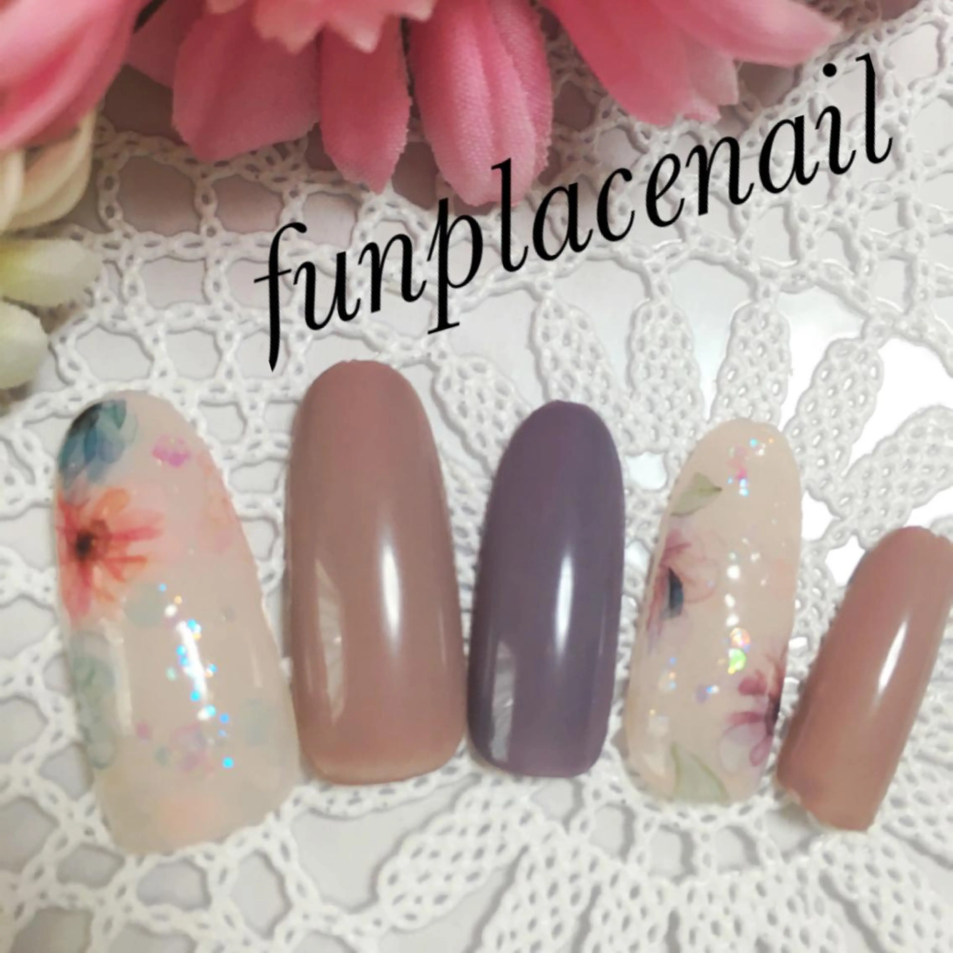 ショート ミディアム セミロング ロング カラー パーマ ヘアアレンジ メンズ キッズ ネイル まつエク アートネイル nail salon＆school felice所属・フェリーチェ瑞江店 新山のネイルデザイン