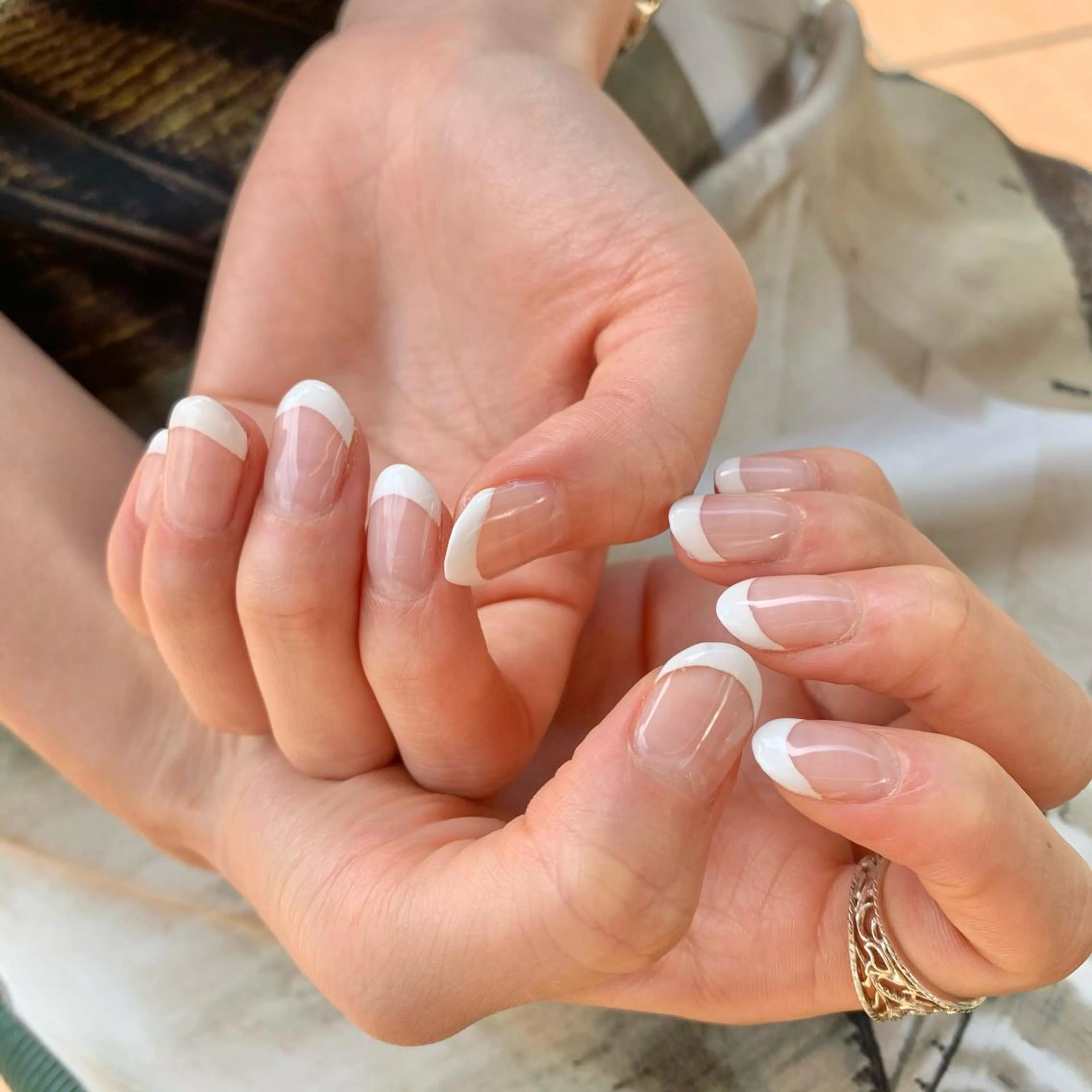 フレンチネイル♡オフ無しの写真