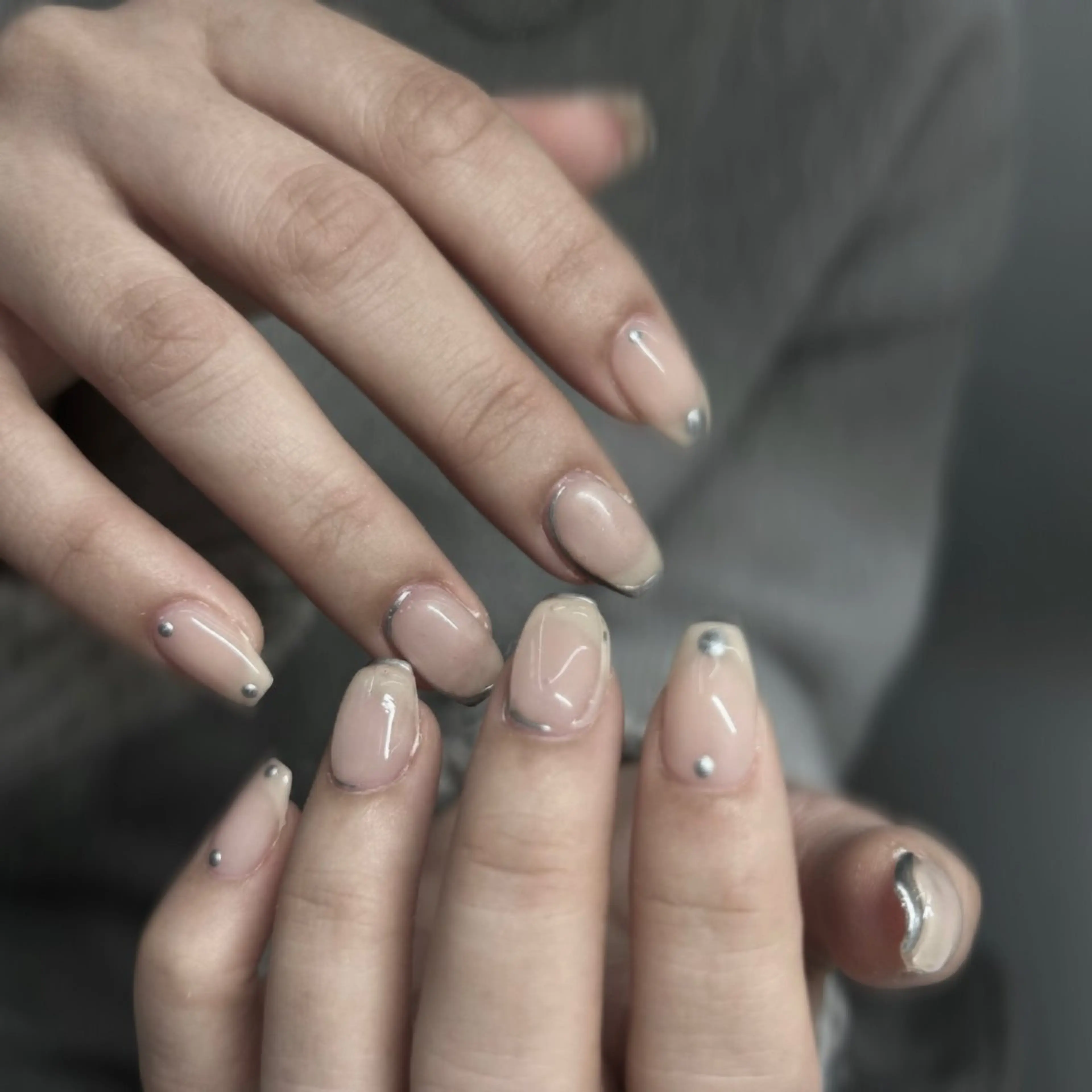 ネイル クリアネイル ジェルネイル ニュアンスネイル パラジェル ハンドネイル ハンドケア she nail studio所属・パラジェル/スカルプ salonOerbaのネイルデザイン