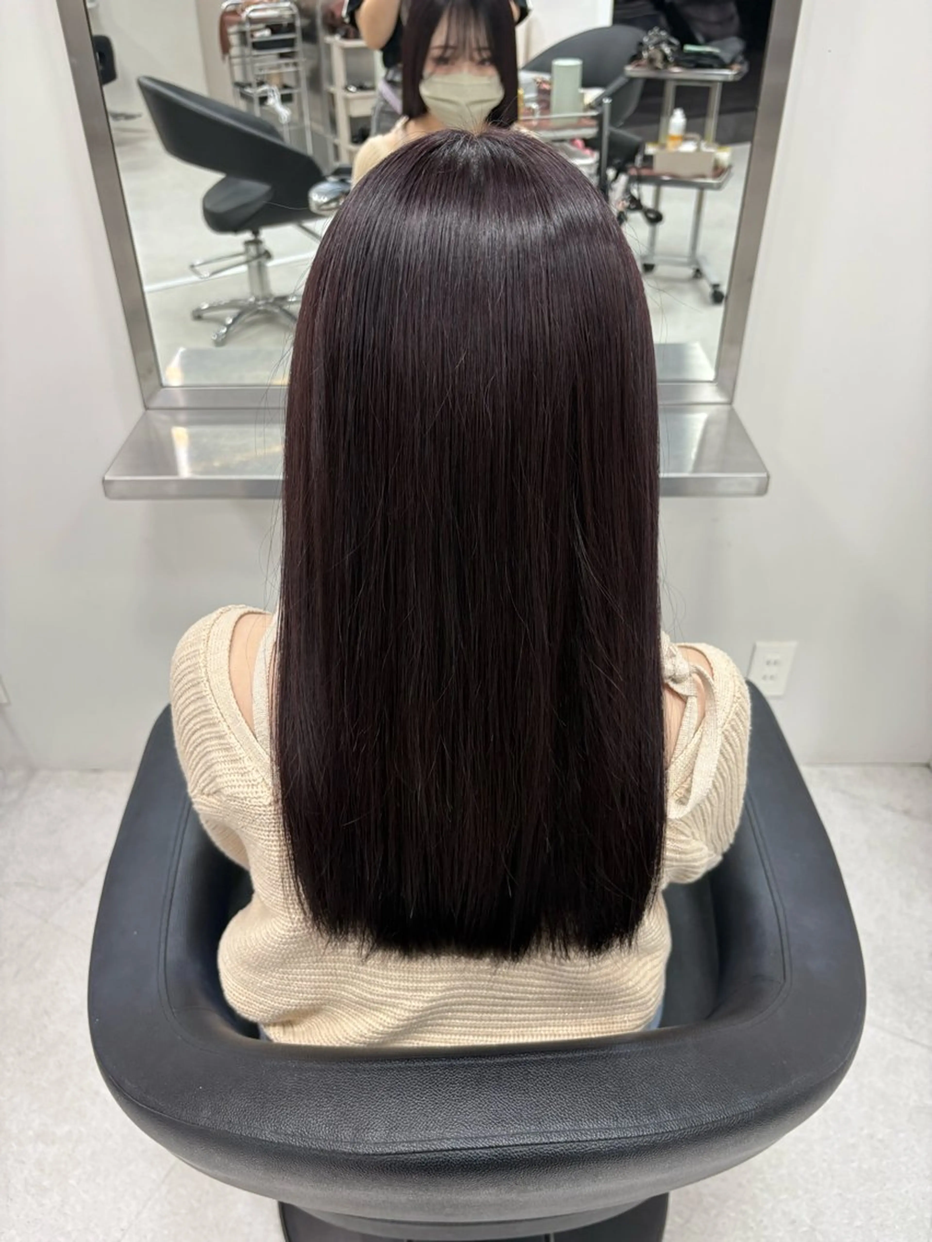 ワンカラー+簡単なトリートメントの写真