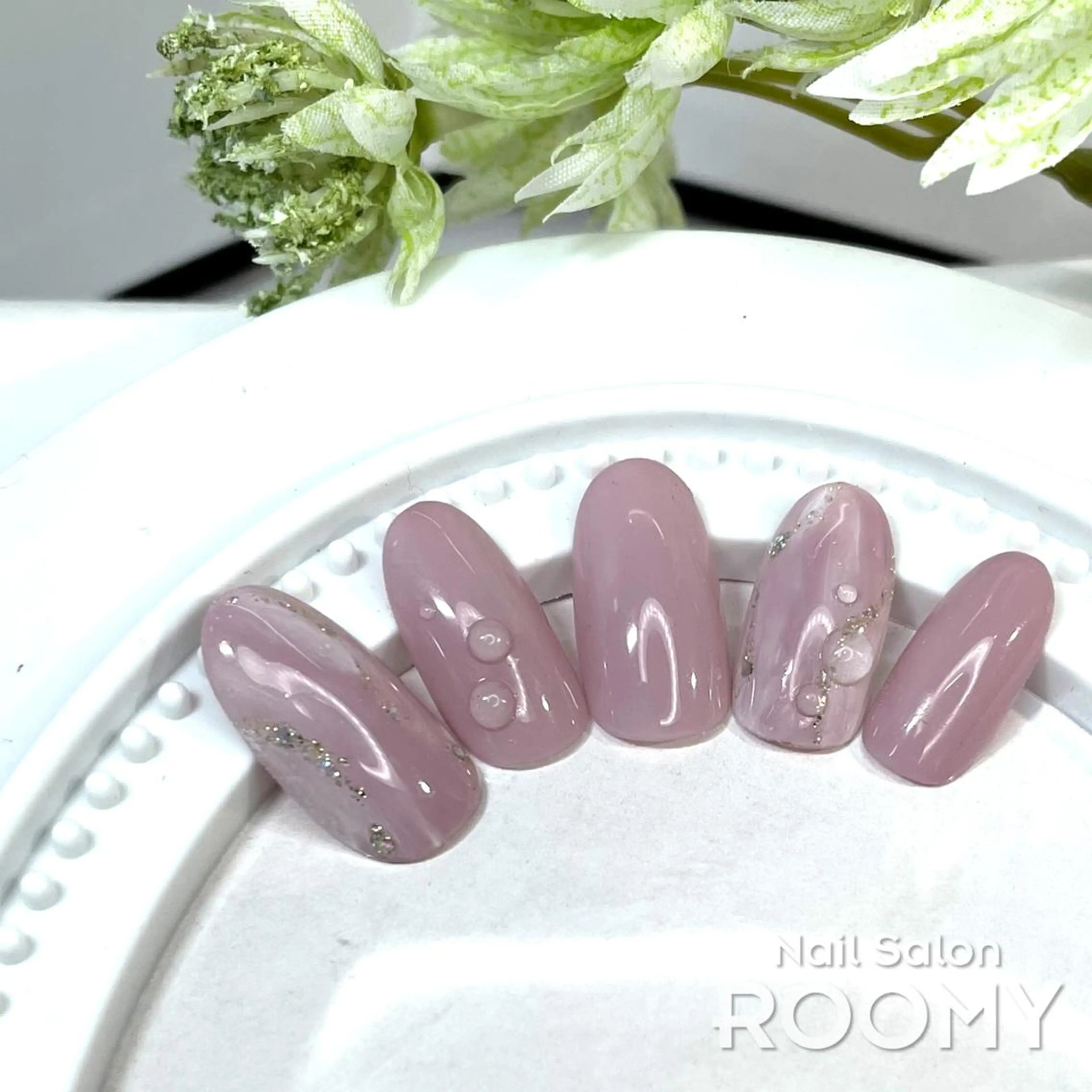 ネイル アートネイル 大理石ネイル(マーブル) ニュアンスネイル イワサキ  のネイルデザイン