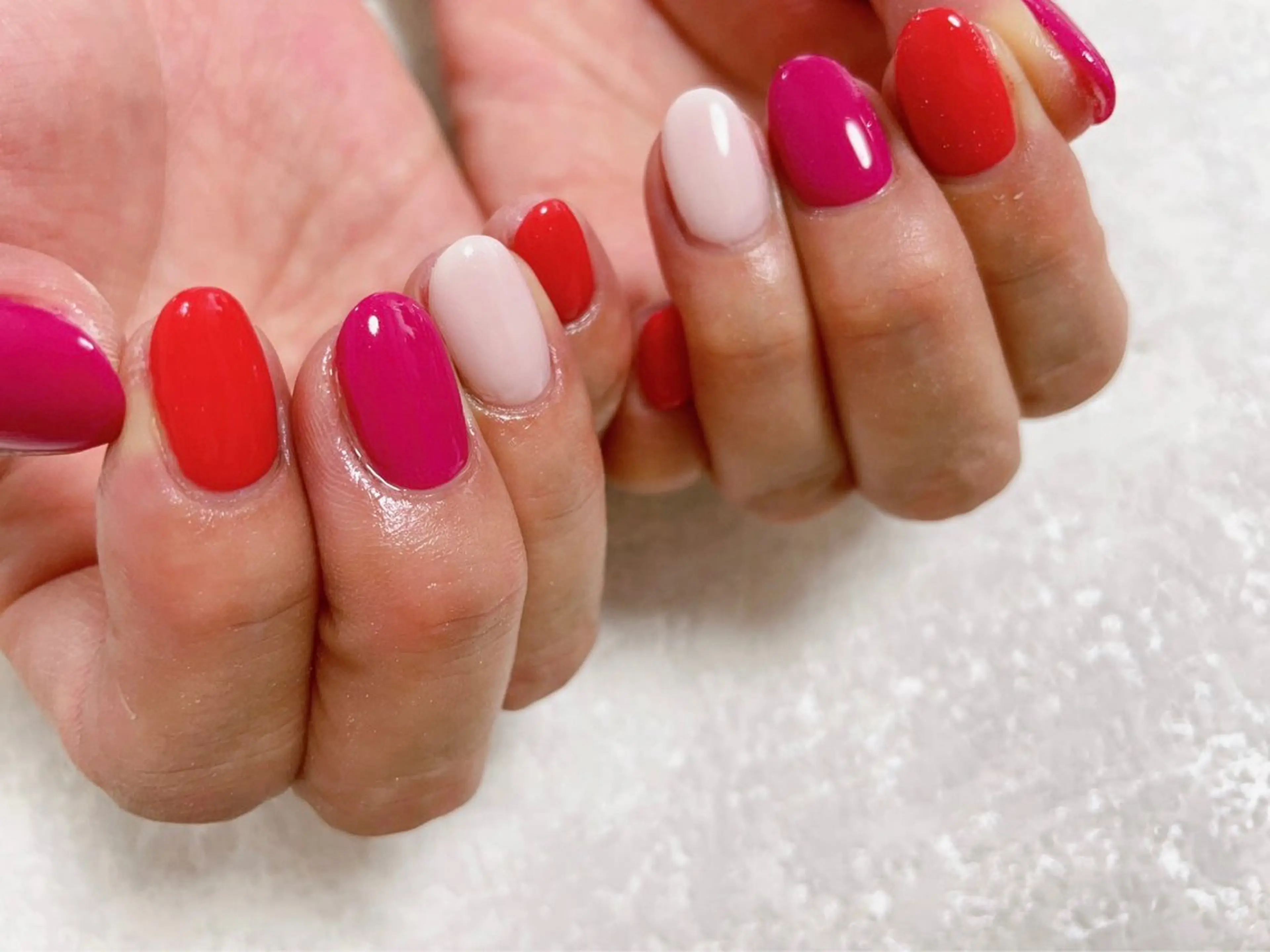 ネイル オーロラネイル フラワーネイル フットネイル フレンチネイル ジェルネイル ハンドネイル Mogu nail 二子玉川のネイルデザイン