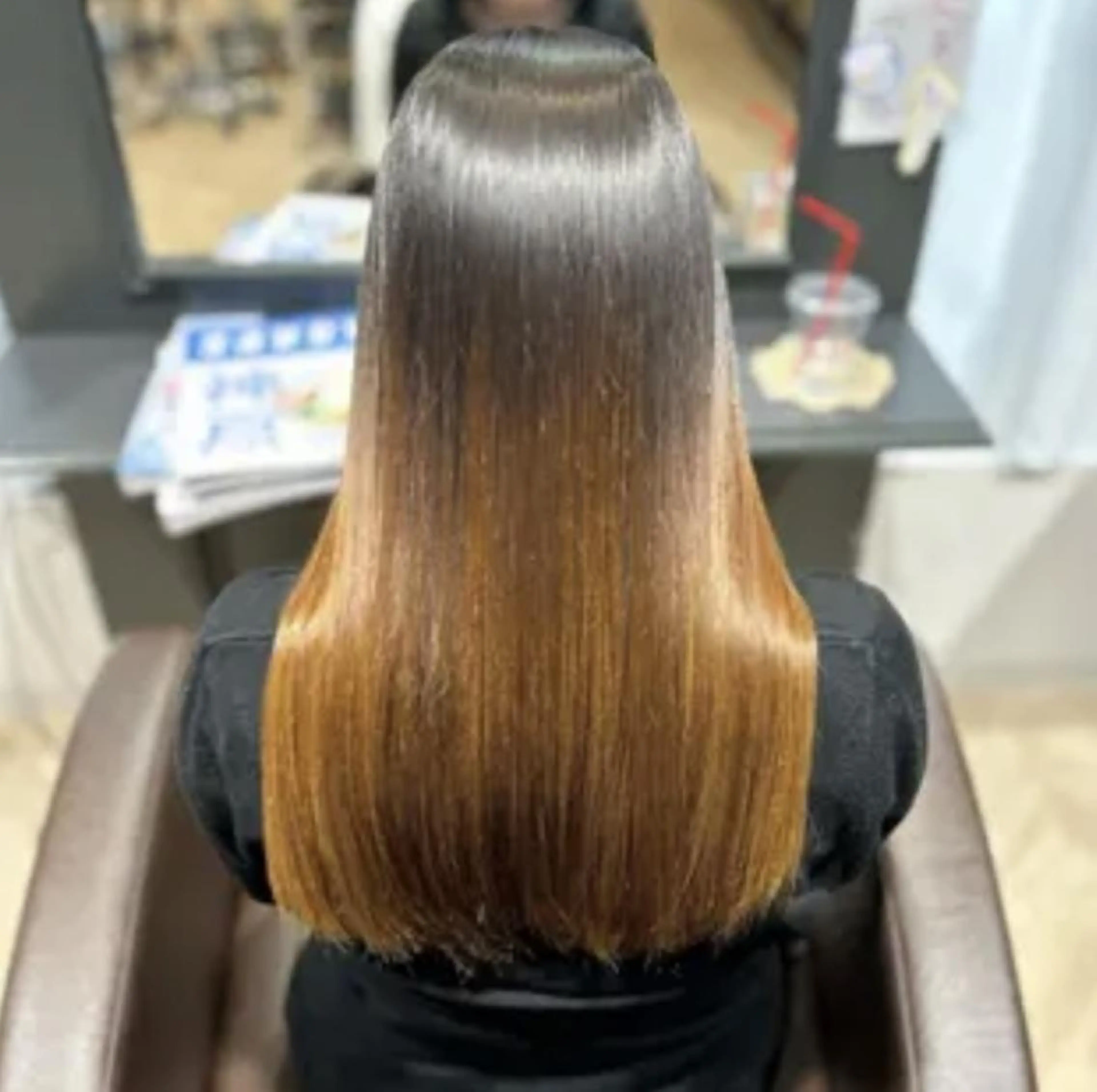 ロング パーマ ストレートパーマ カット ゆい 縮毛矯正/髪質改善のヘアスタイル