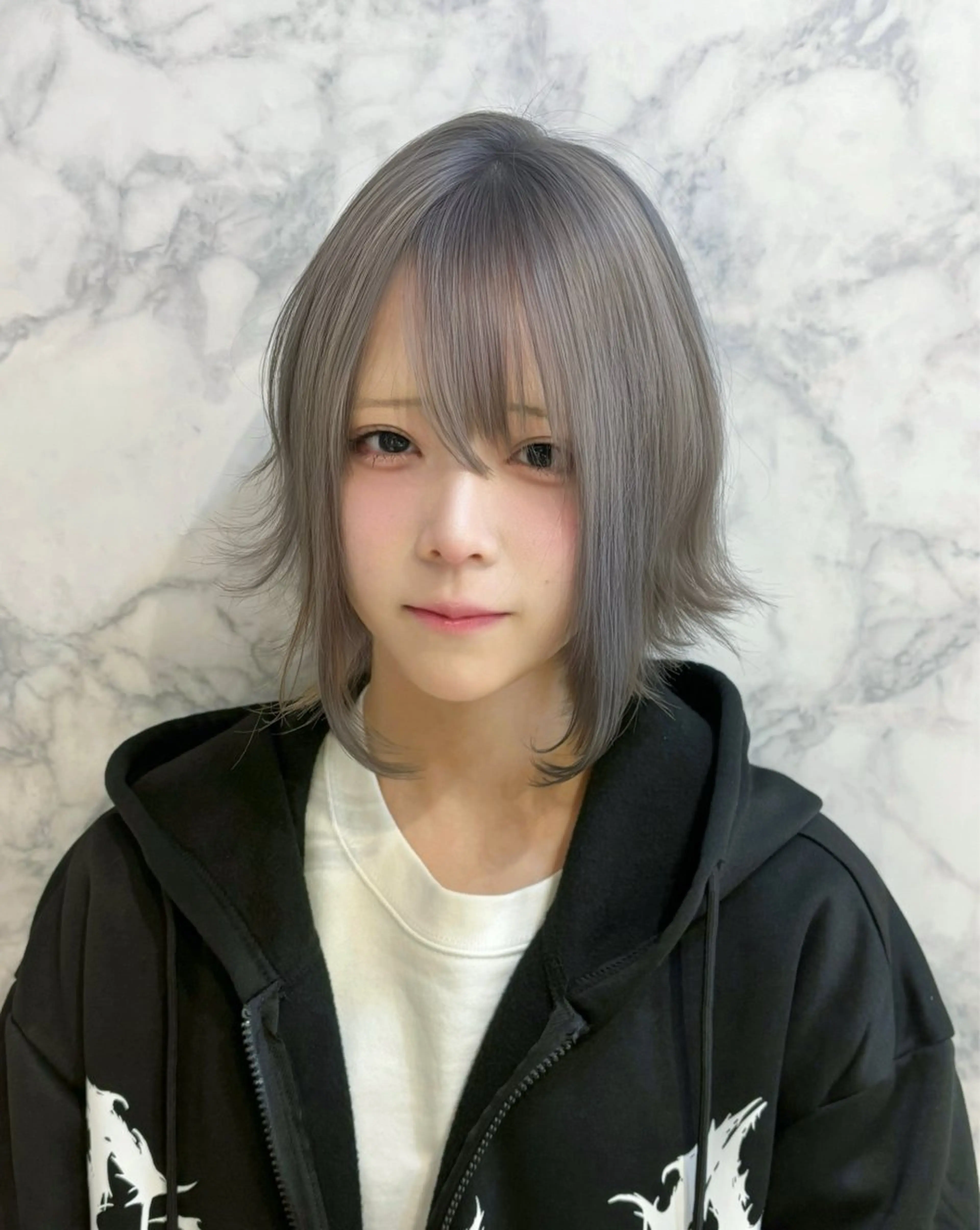 ショート カット ヘアカラー トリートメント 🍒しの🍒 透明感カラー/カットのヘアスタイル