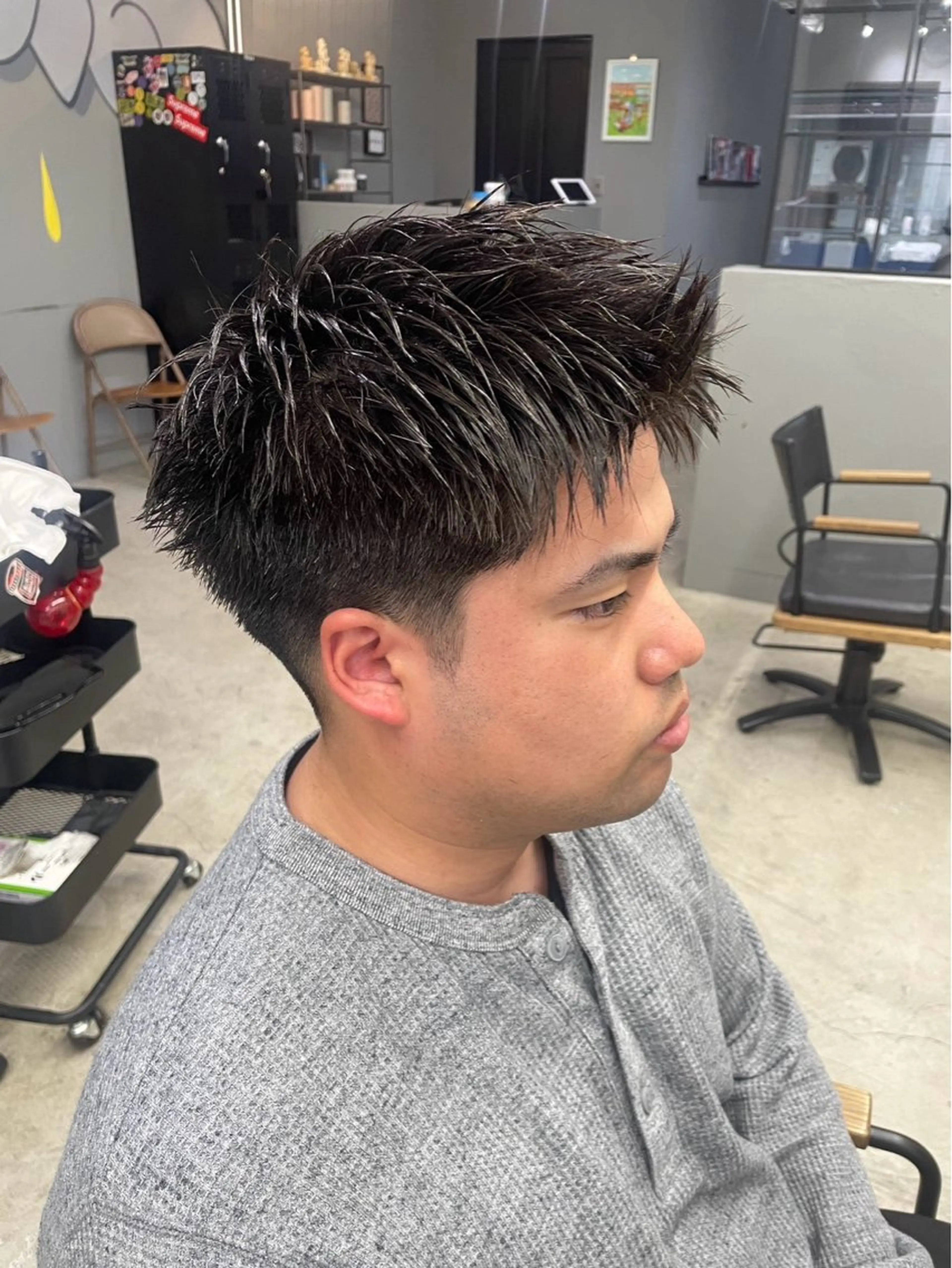 ショート メンズ カット ヘッドスパ メンズ専門サロン wokeのヘアスタイル