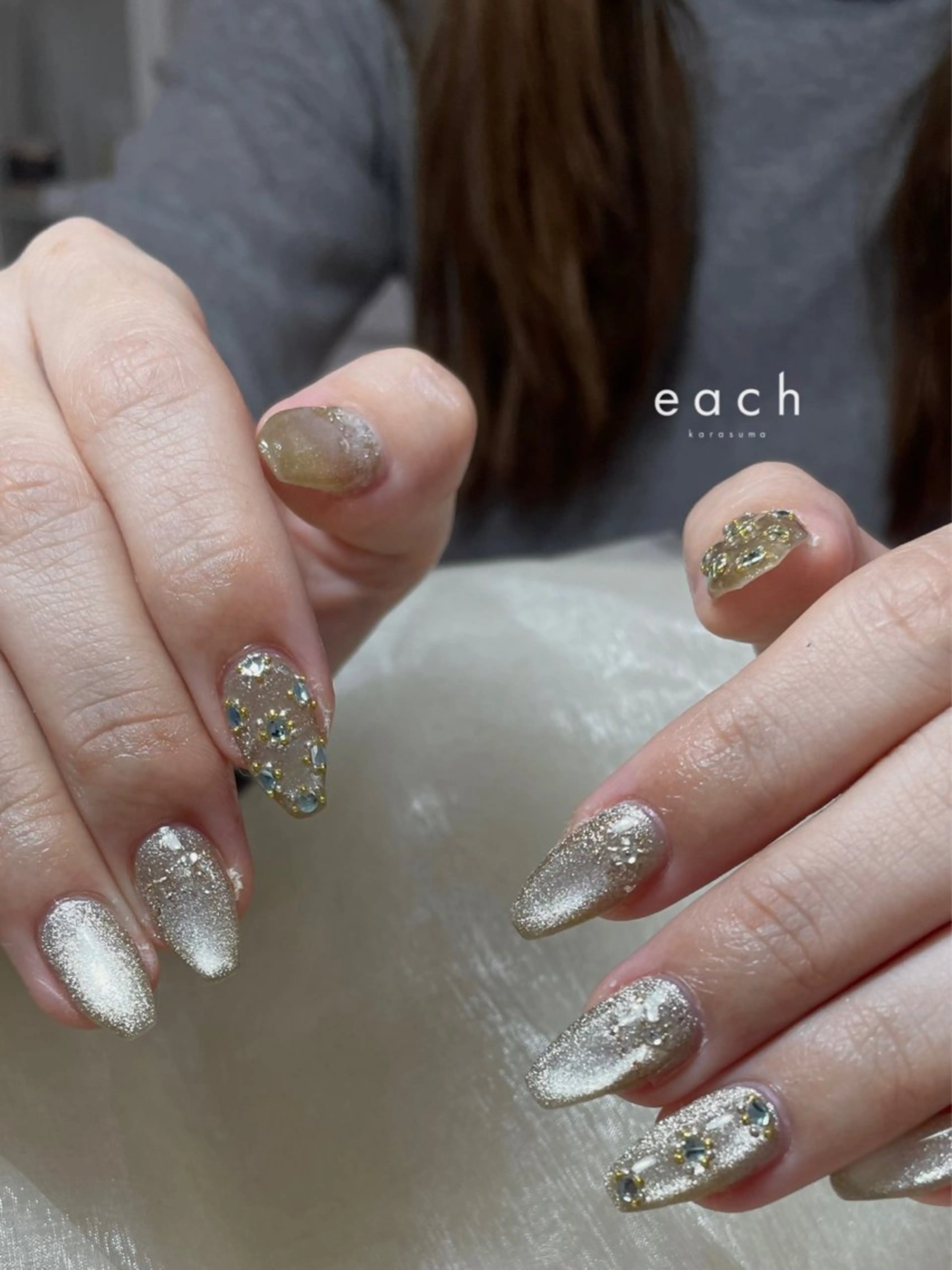 ネイル マグネットネイル each lucaのネイルデザイン