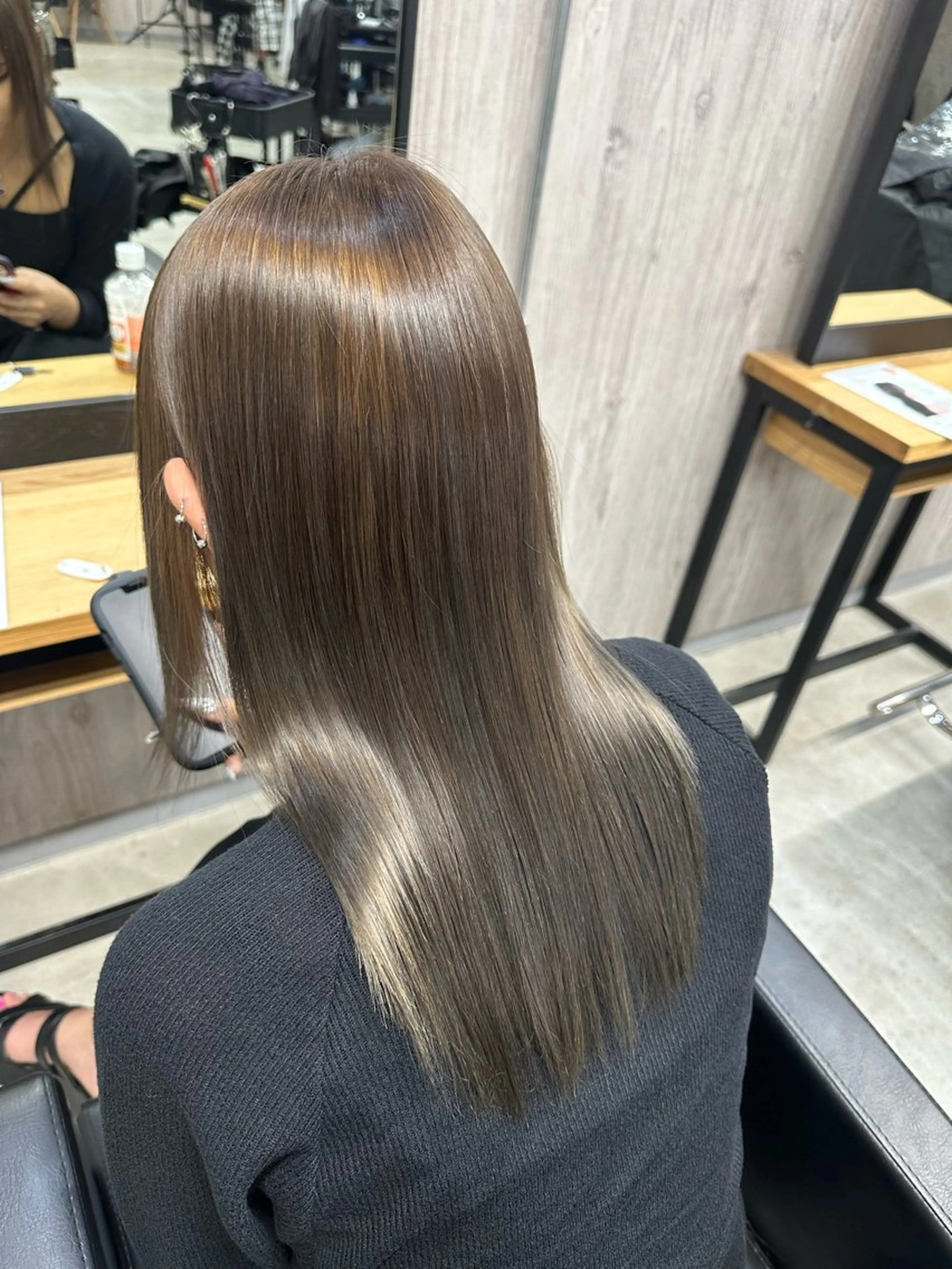 縮毛矯正髪質改善トリートメントの写真