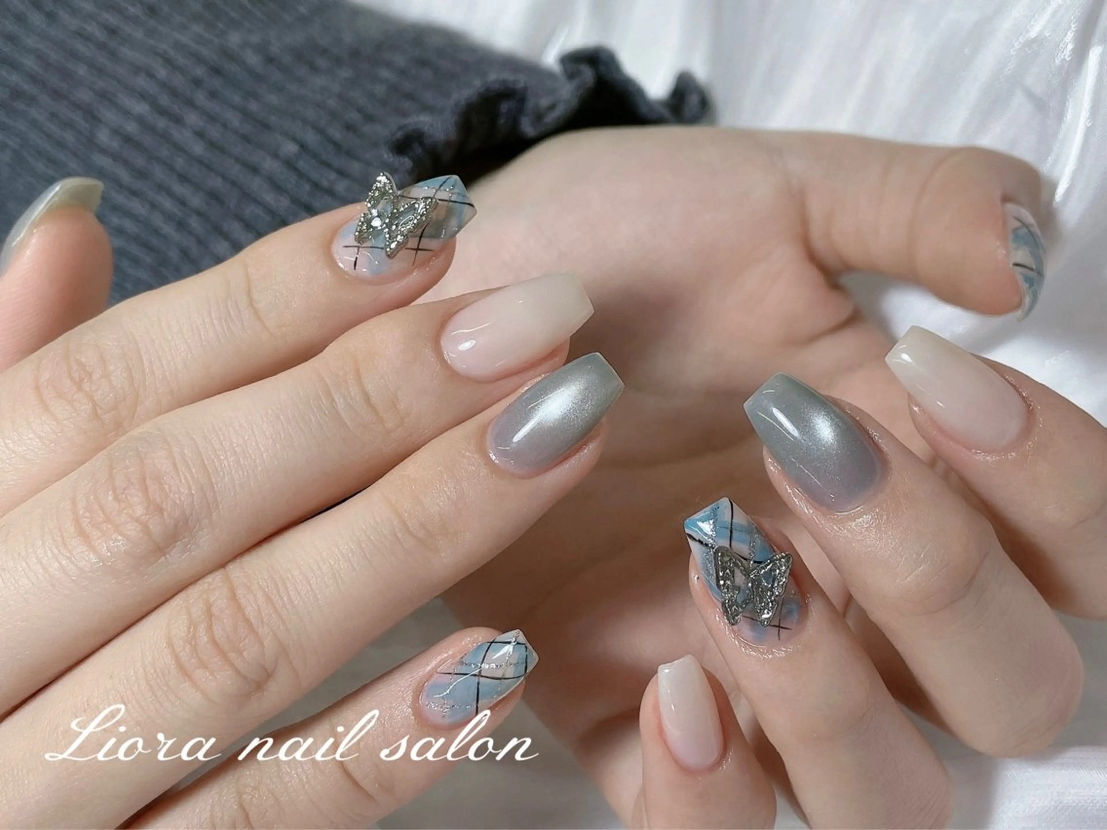 ネイル チークネイル フットネイル フレンチネイル ジェルネイル ガーリー ハンドネイル Liora nail スカルプ専門店のネイルデザイン