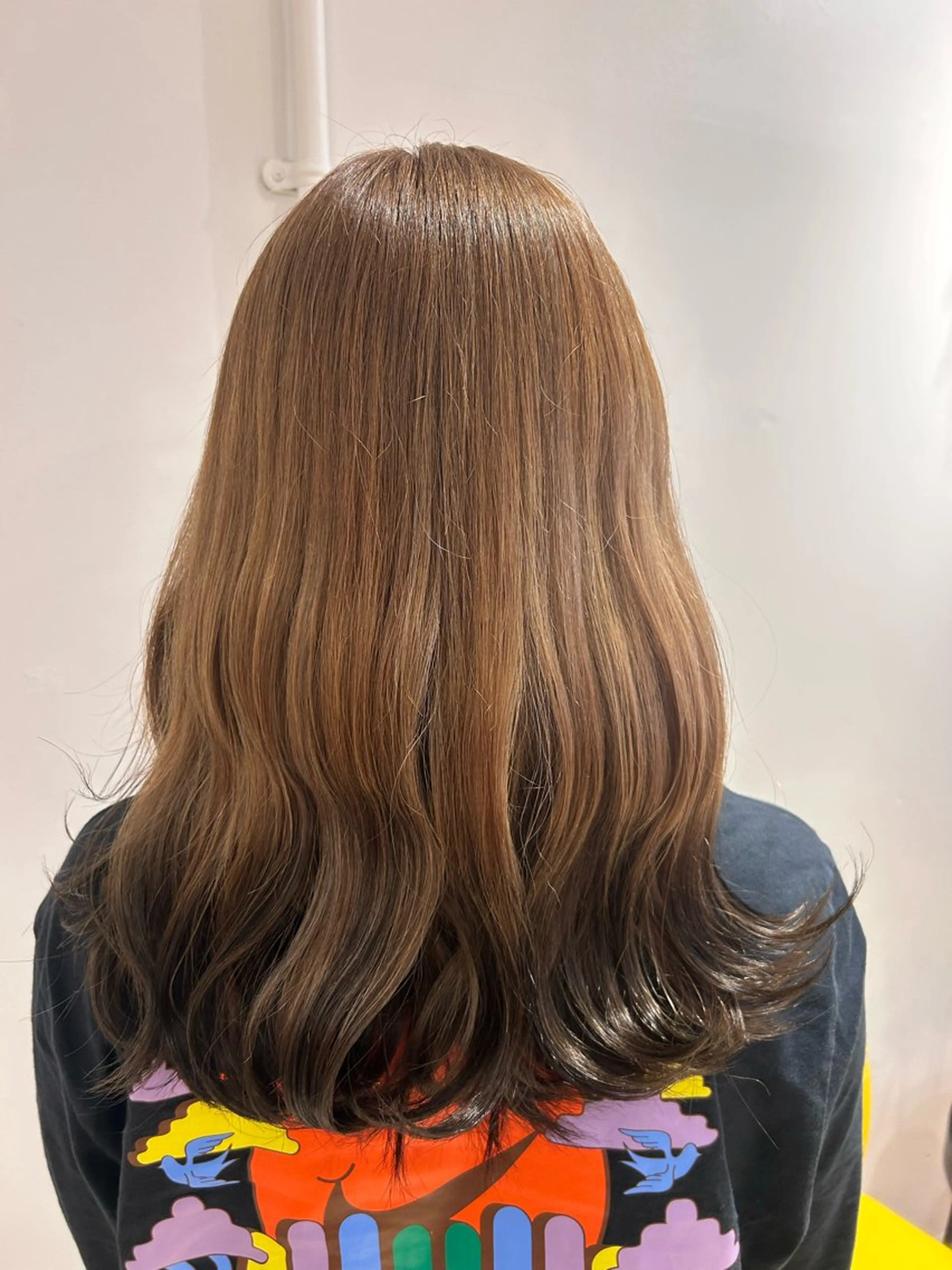 セミロング カラー ブリーチ カット ヘアカラー トリートメント 🎀natsuki /モテカラーのヘアスタイル