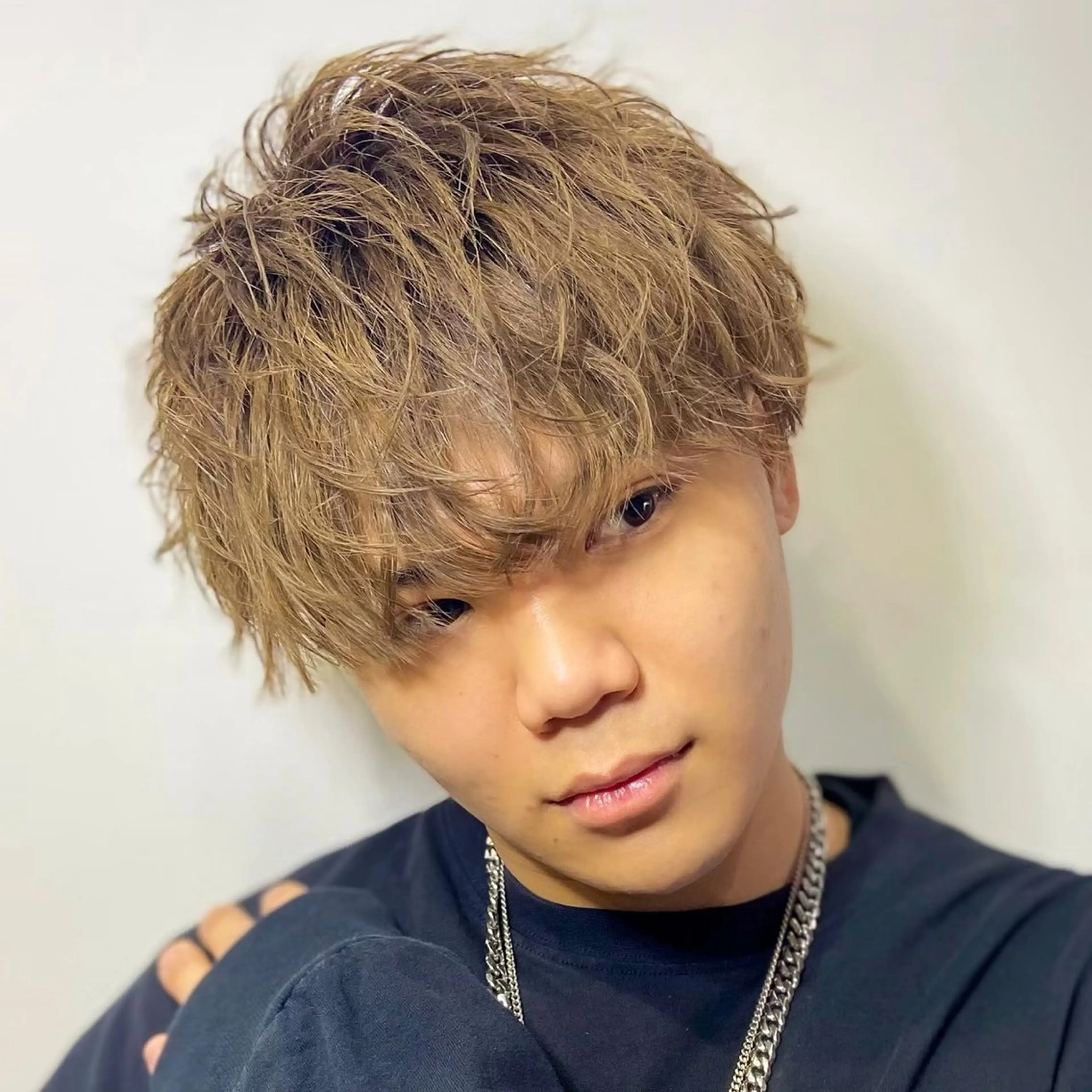 ショート カラー メンズ マッシュ 革命🔥ツイスパ/フ ェザー特化SHOTAのヘアスタイル