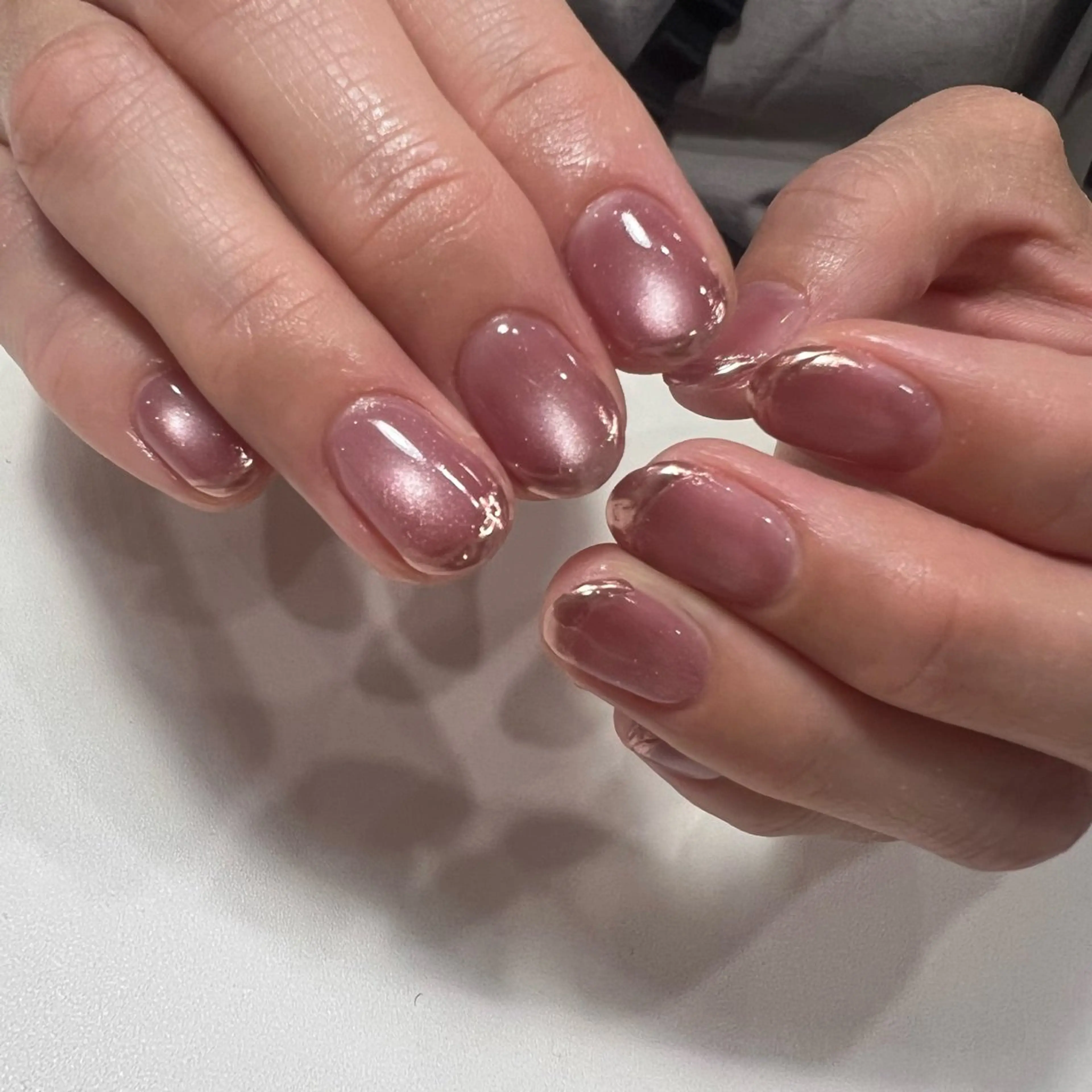 ネイル 氷ネイル・うるうるネイル マグネットネイル aimer more ANZU🍯のネイルデザイン