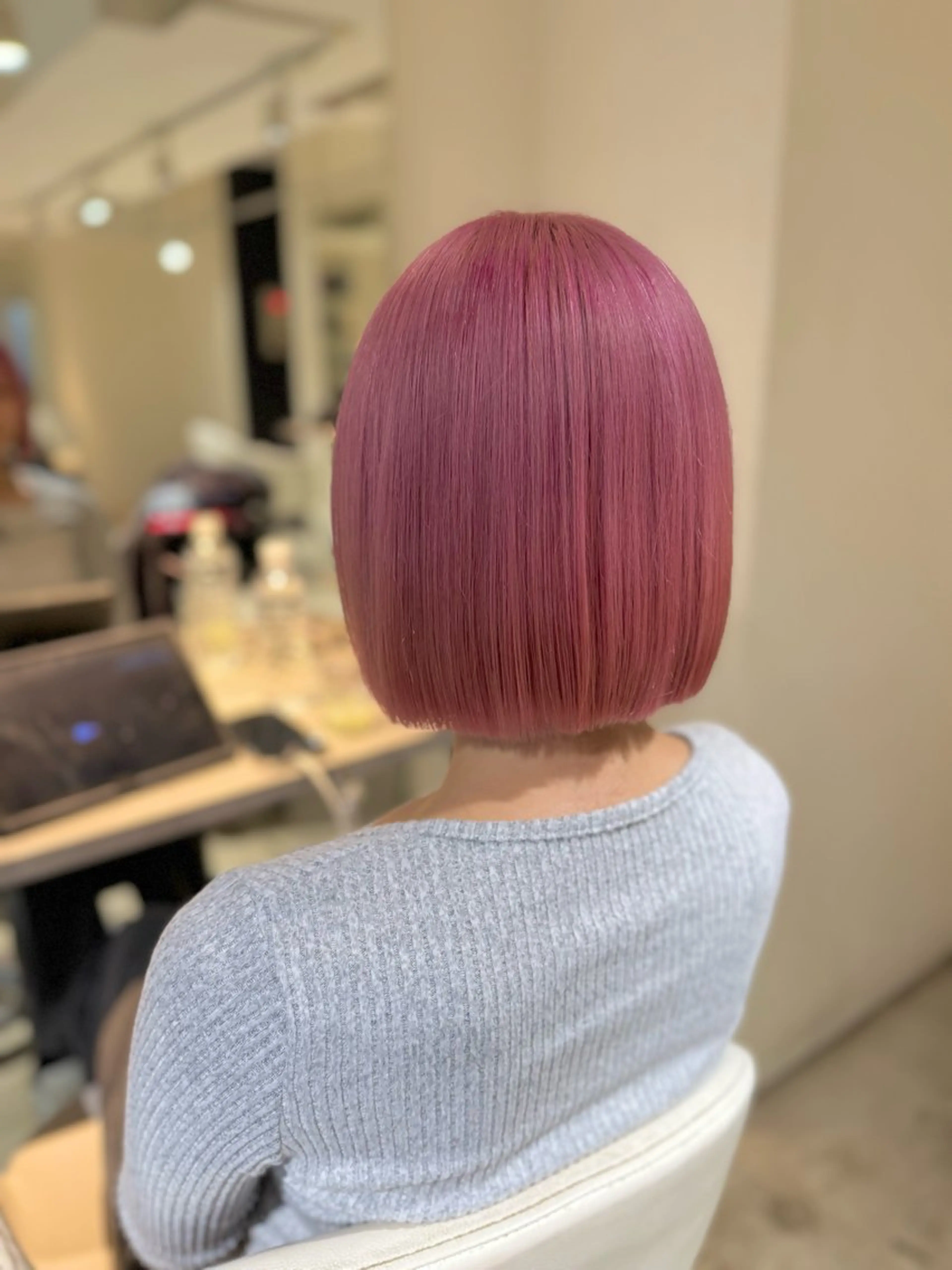 ミディアム カラー ヘアアレンジ ブリーチ 🦋🫧艶髪カラー 🫧🦋あいりのヘアスタイル