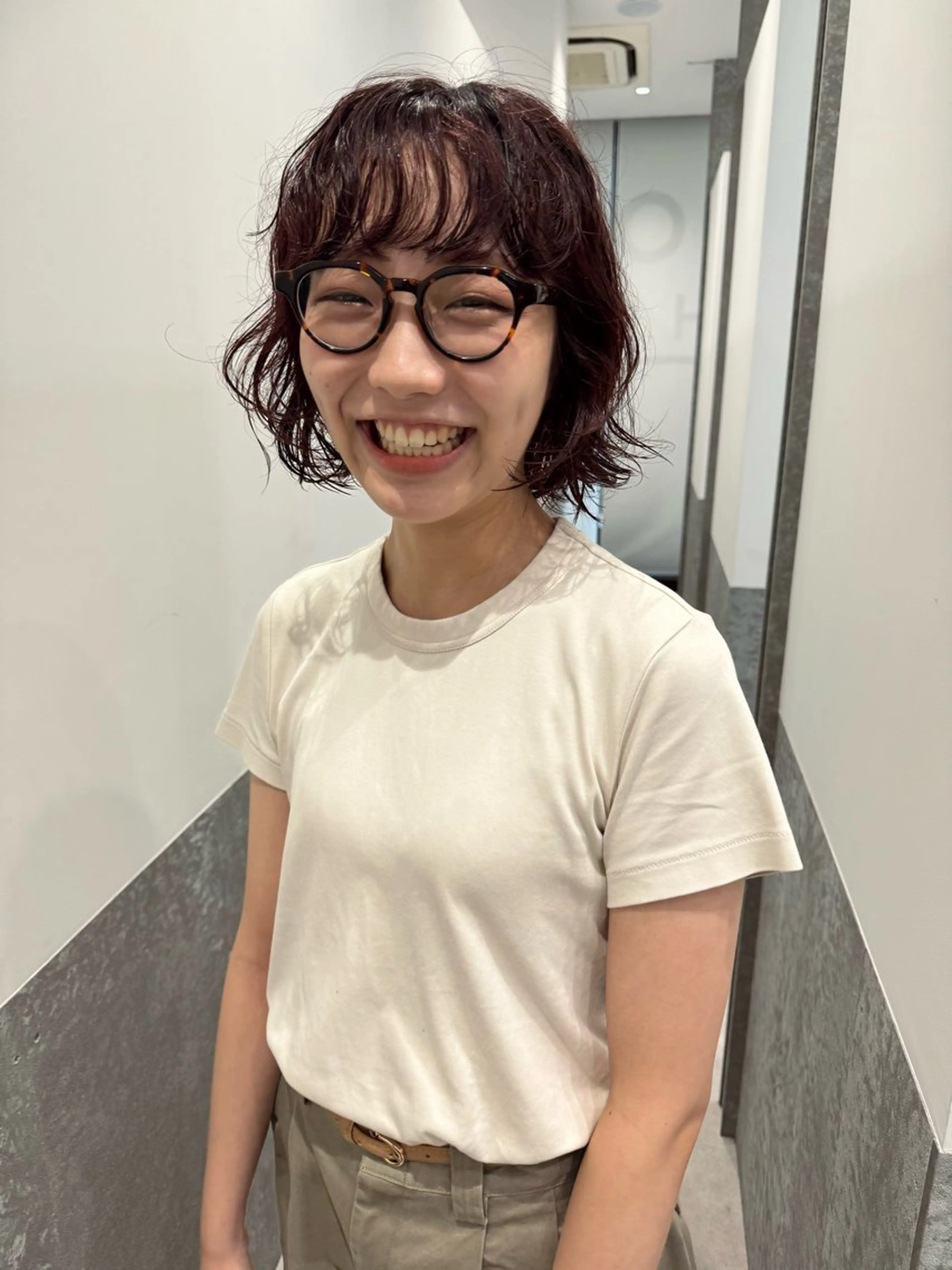 ショート パーマ ボブ カット パーマ トリートメント センスをお届けします 大谷将生INFPのヘアスタイル