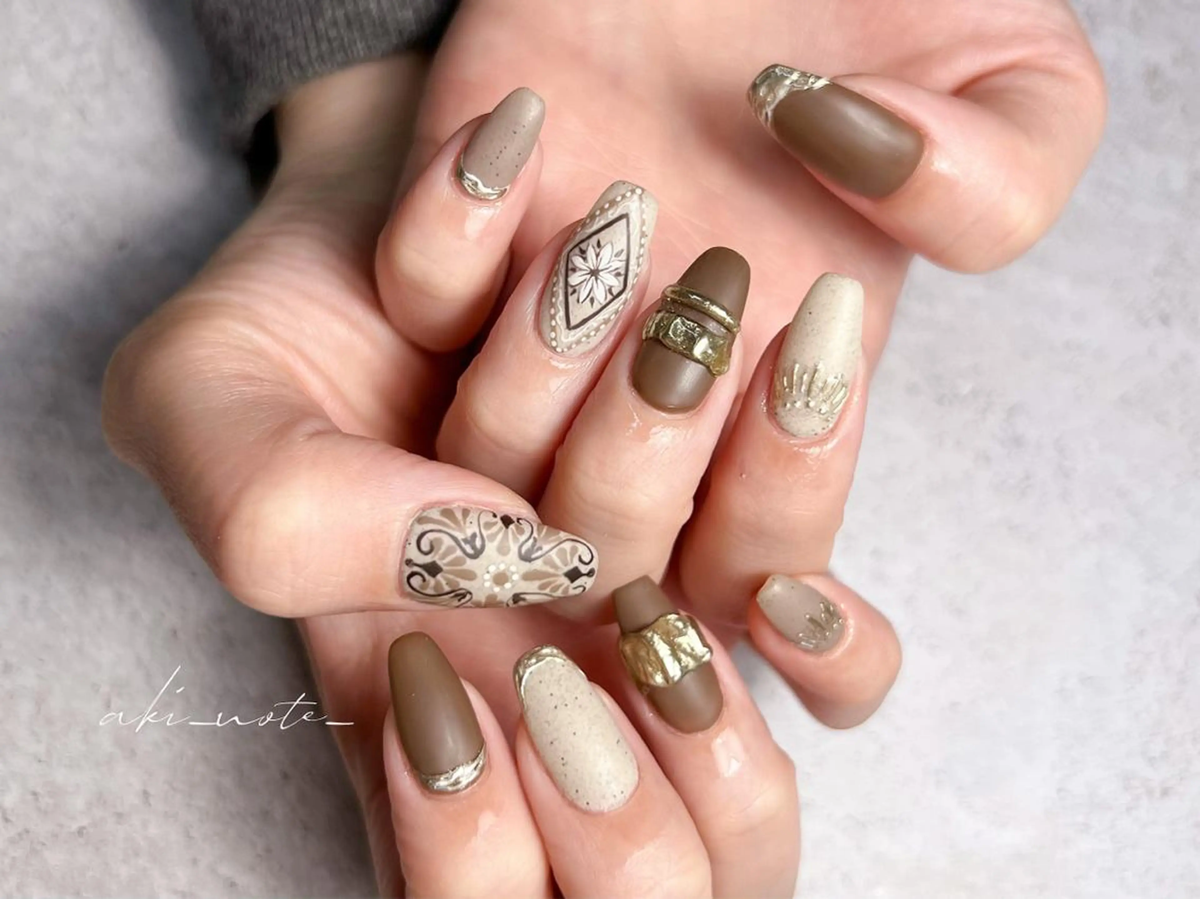 ネイル ハンドネイル フットネイル GRANDE大須 栄/店長 aki🌙のネイルデザイン