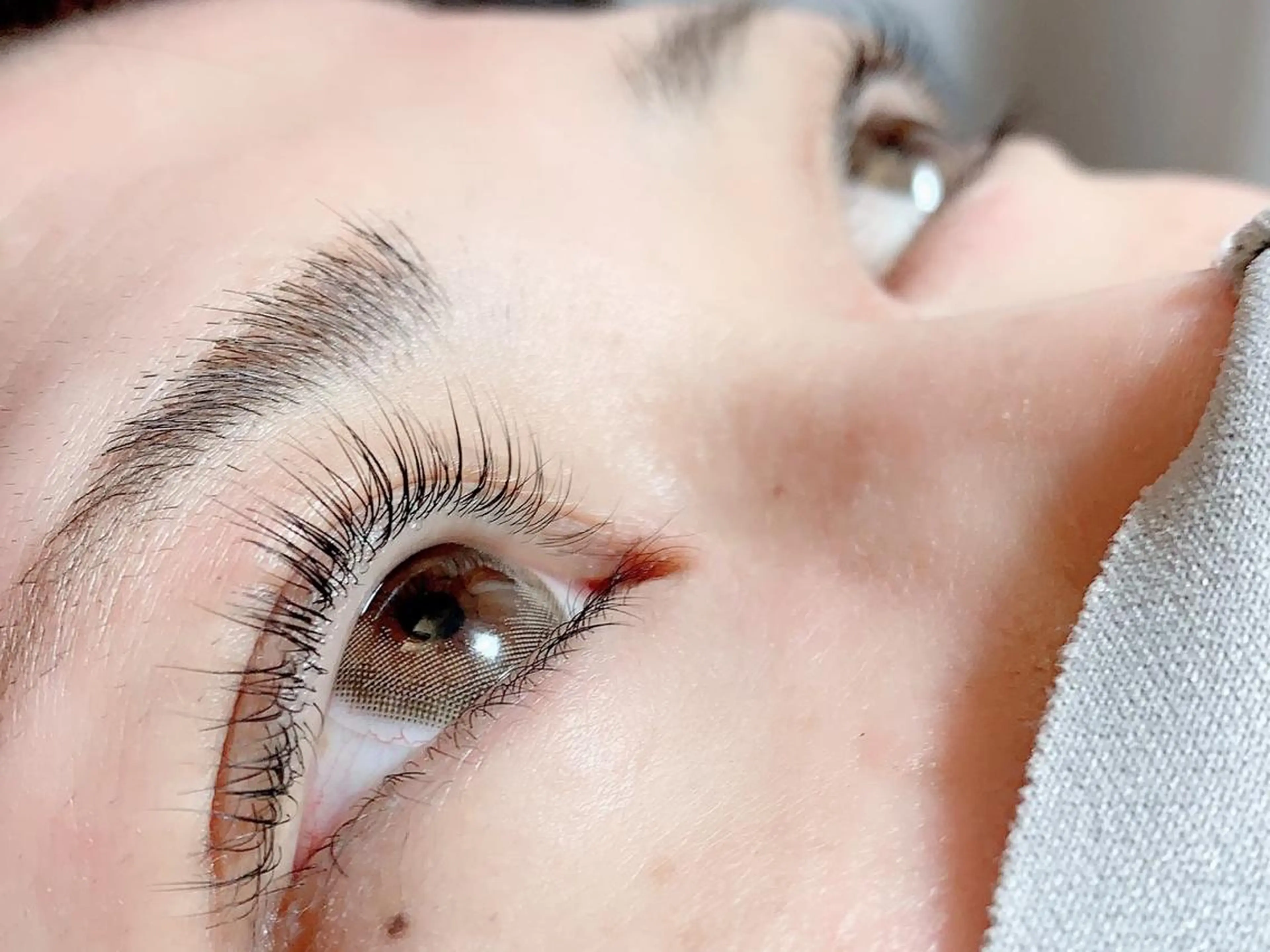 マツエク・マツパ 下まつげエクステ 一重×まつ毛パーマ クリアアイ 茶臼山店のネイルデザイン