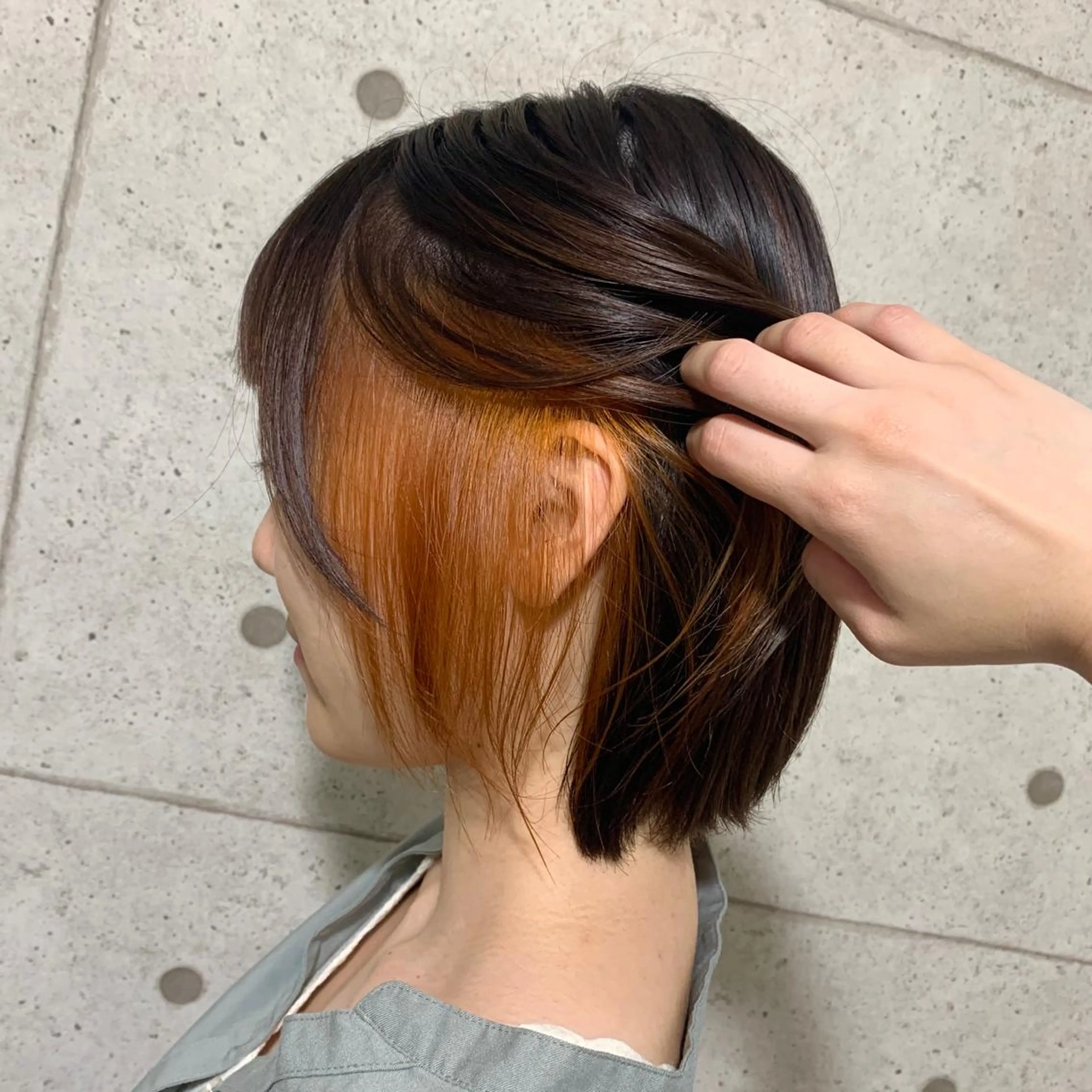 ショート カラー ブリーチ ヘアカラー トリートメント 🌷お洒落推しカラー moe🐰🌷のヘアスタイル