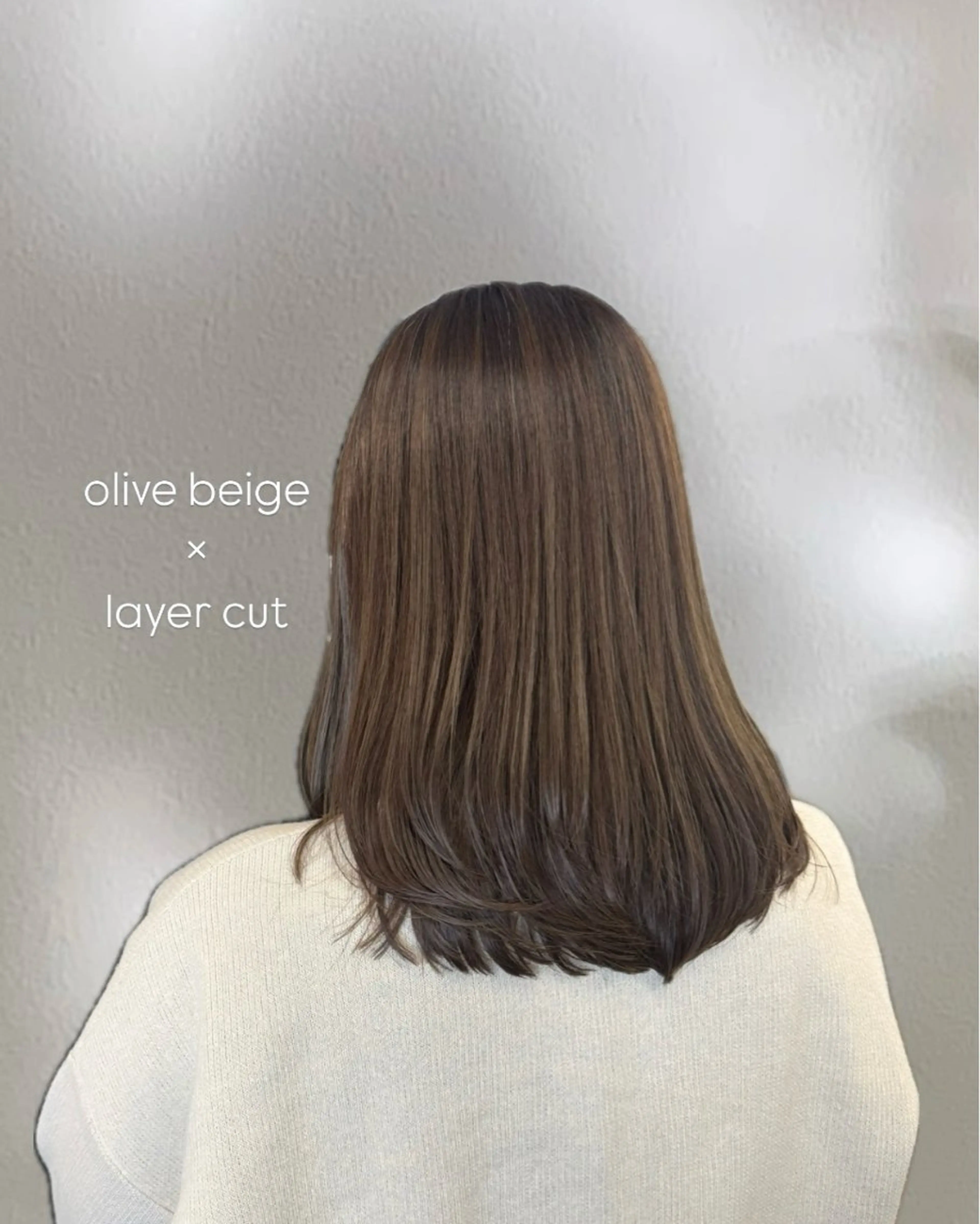 ミディアム ヘアカラー INORI /フェイスレイヤーのヘアスタイル