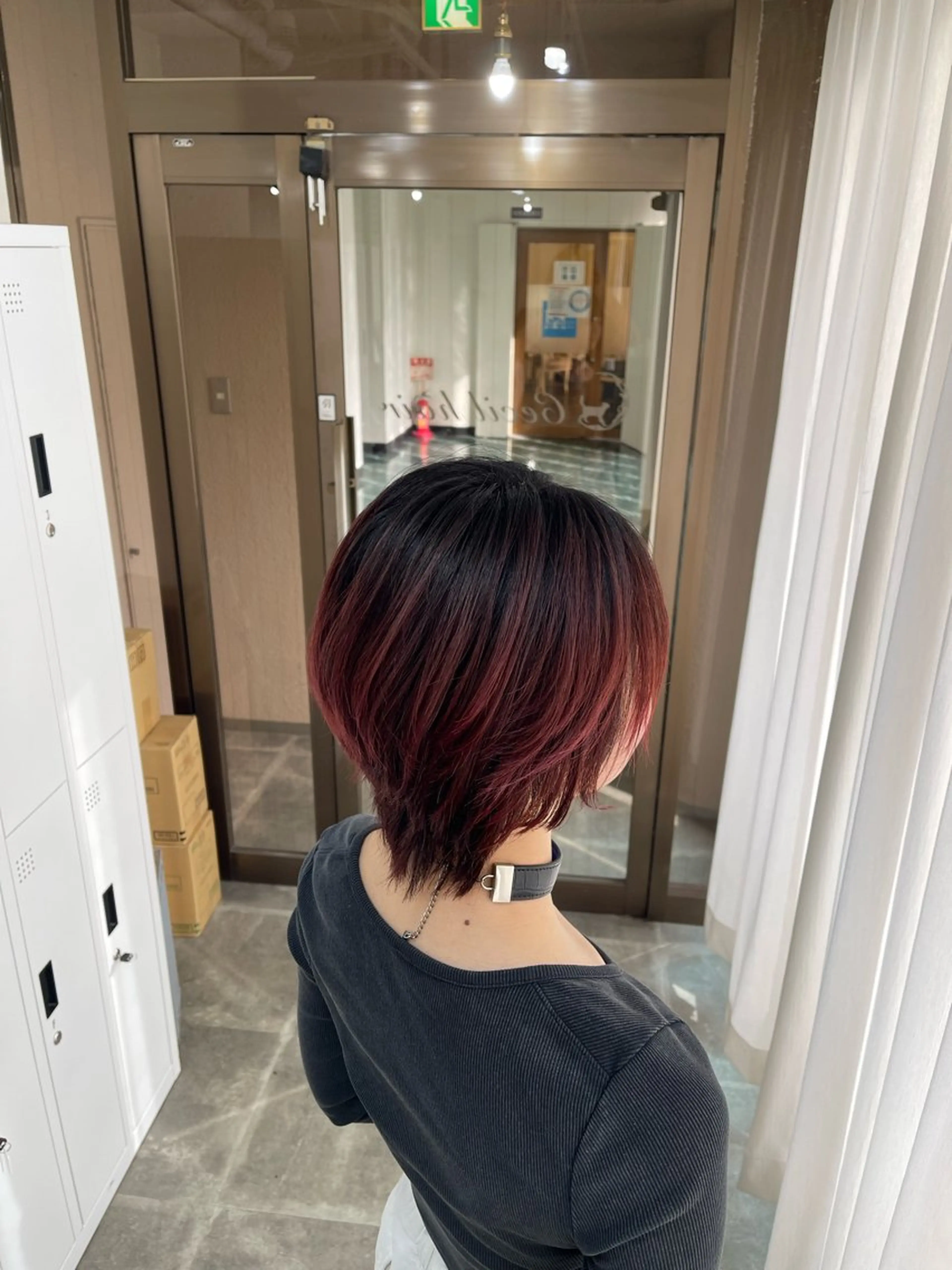ショート カラー ブリーチ ケアブリーチ デザインカラー ダブルカラー グラデーションカラー カット ヘアカラー トリートメント SOYON西大寺店所属・ダブルカラー/ 髪質改善💎安藤のヘアスタイル