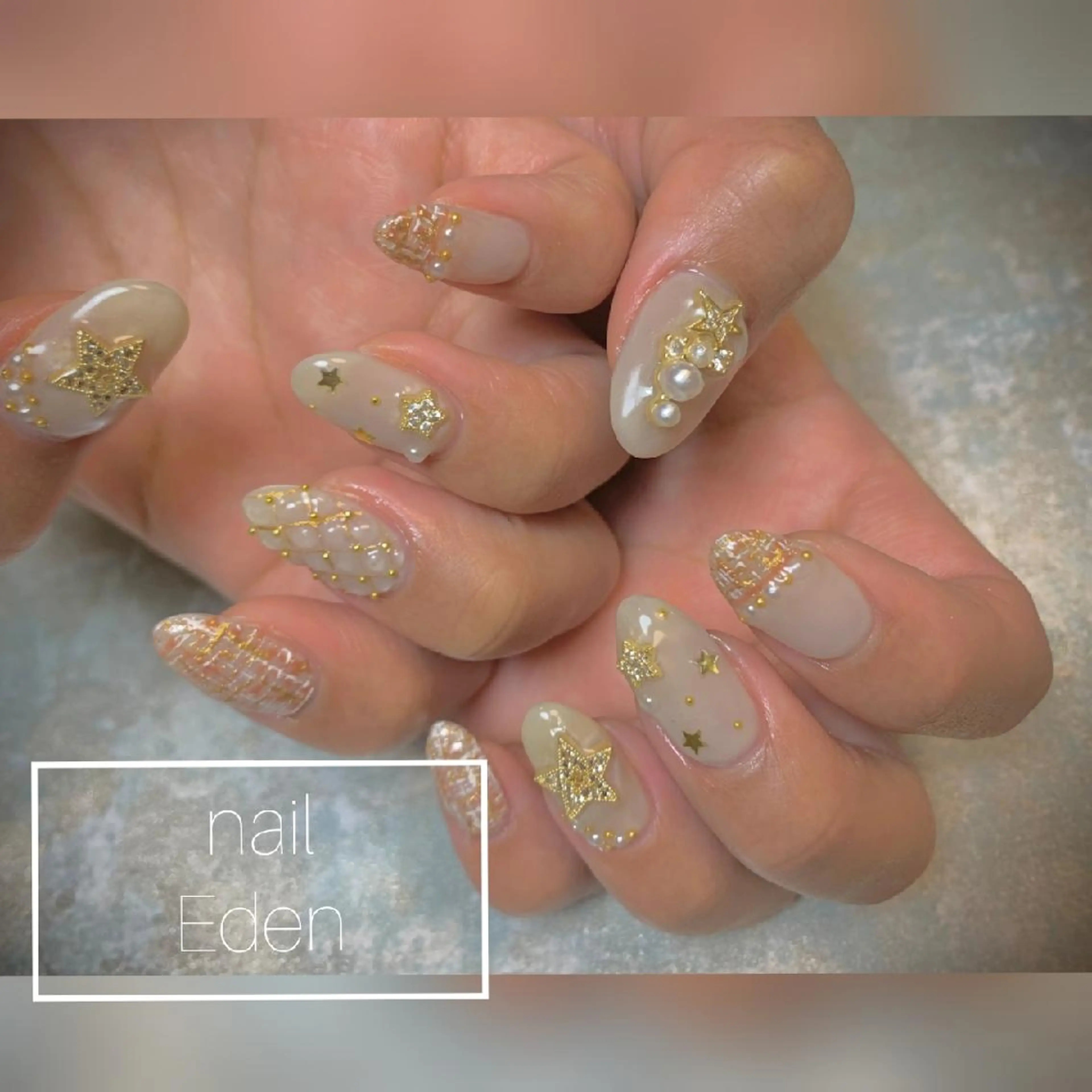 ネイル 持ち込み ハンドネイル ハンドケア Eden　private nail saron所属・Eden ♾️のネイルデザイン