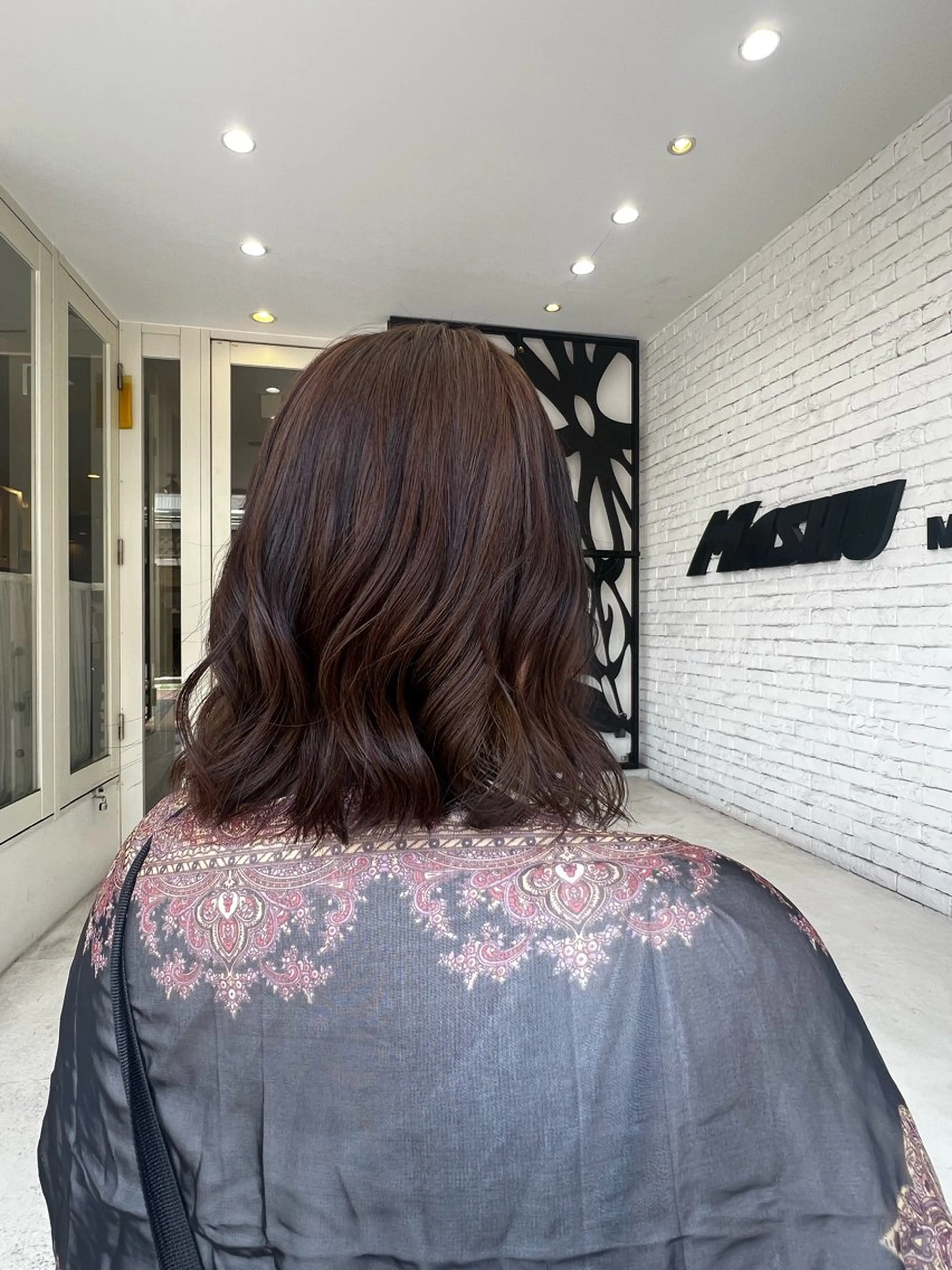 ミディアム カラー MASHU Machela店所属・ほのか./大阪 透明感カラー/韓国風のヘアスタイル