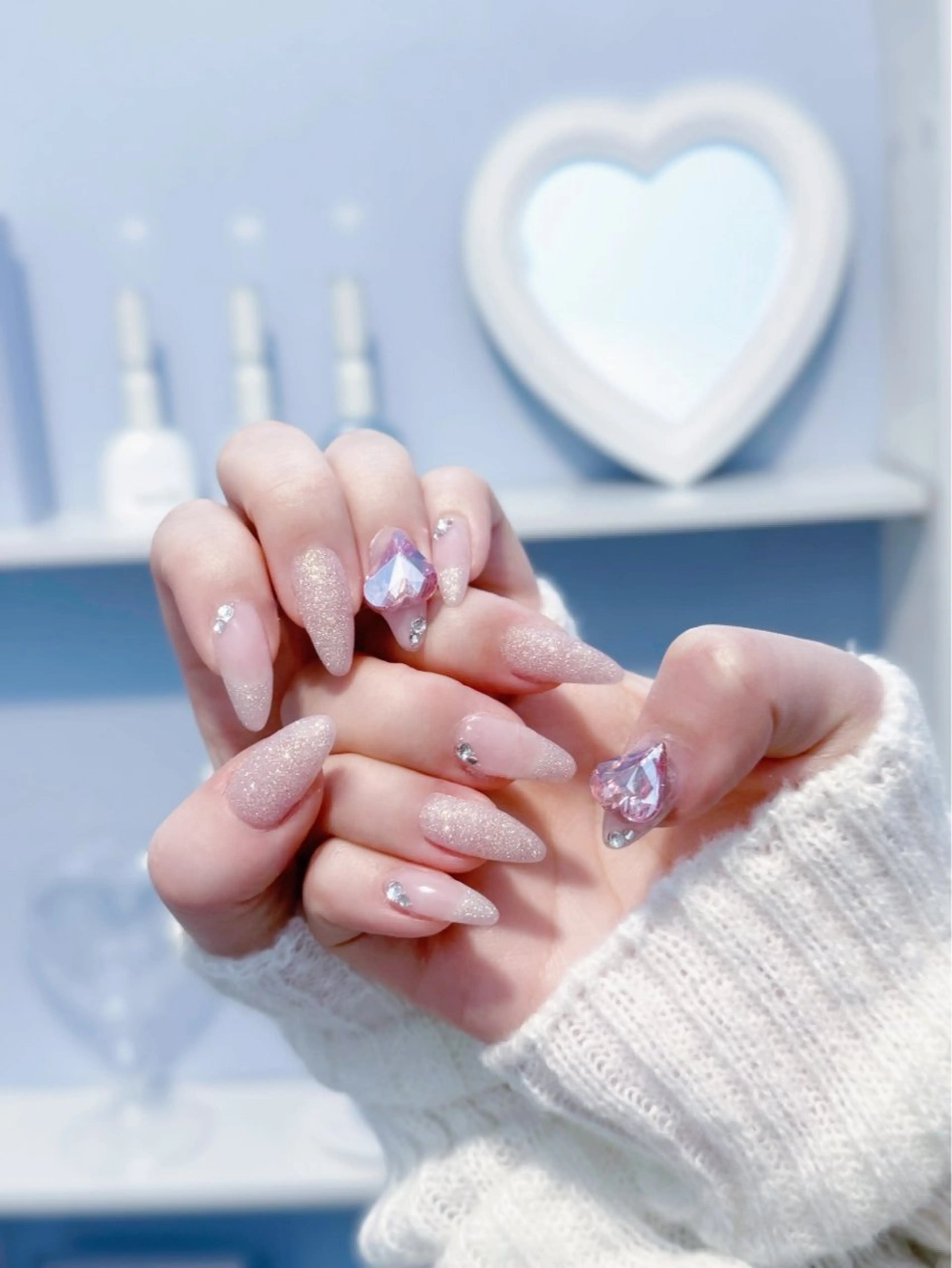 ネイル ジェルネイル 韓国ネイル パラジェル ワンホンネイル tomo Hwanyのネイルデザイン