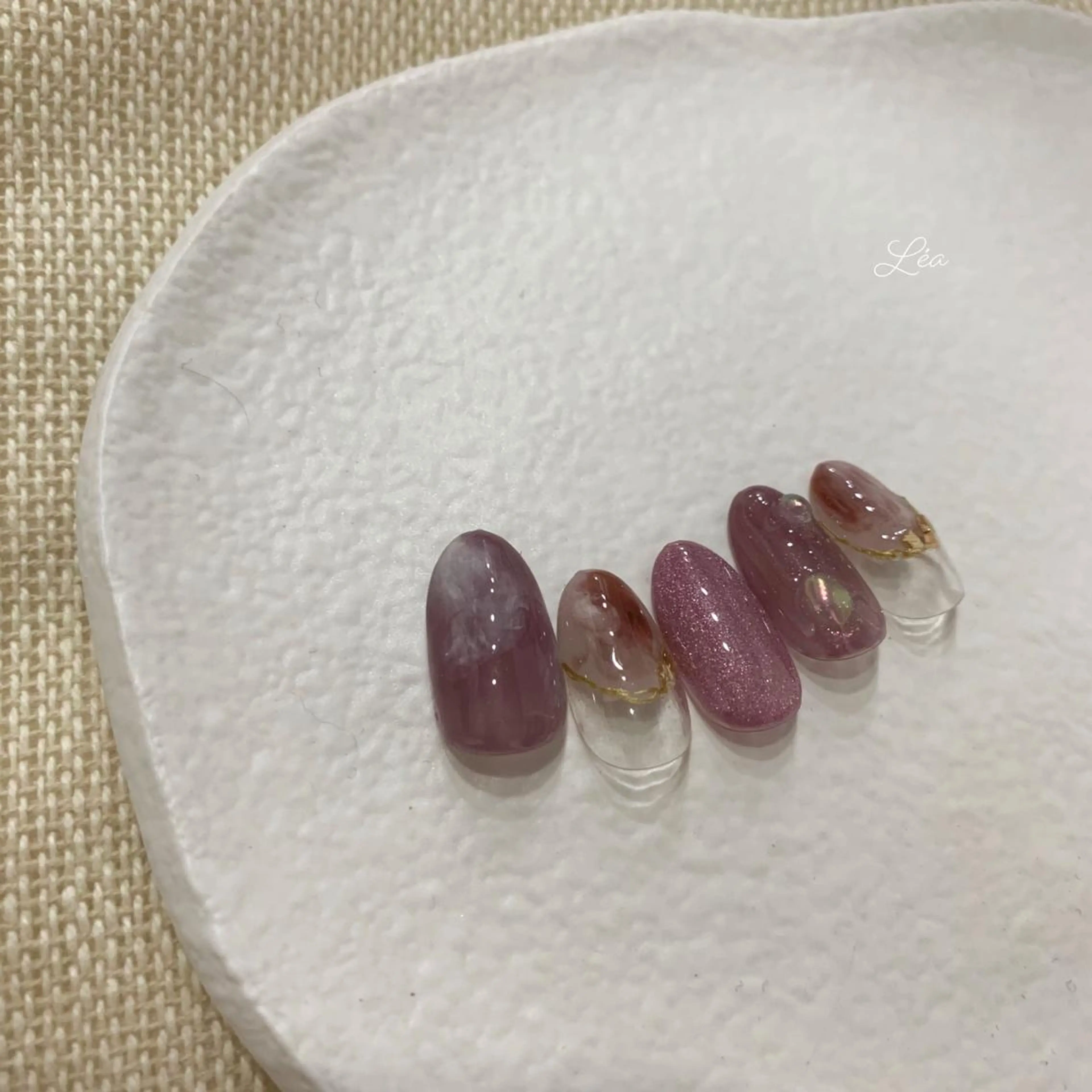 ネイル ジェルネイル パラジェル Léa nailのネイルデザイン