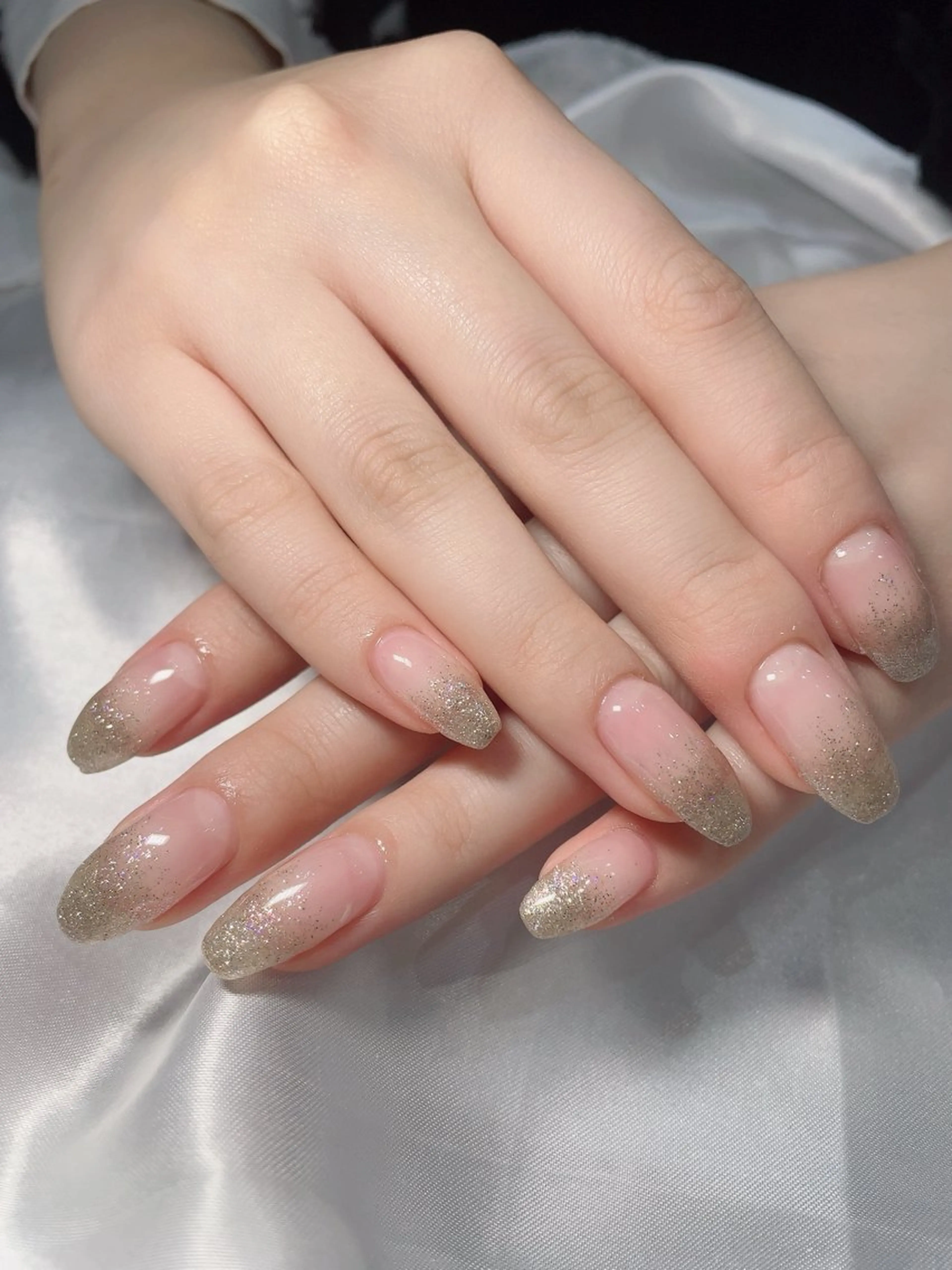 ネイル グラデーション ラメ(グリッター) ラメグラデーション f Nail所属・f  Nail 五日市駅北口のネイルデザイン