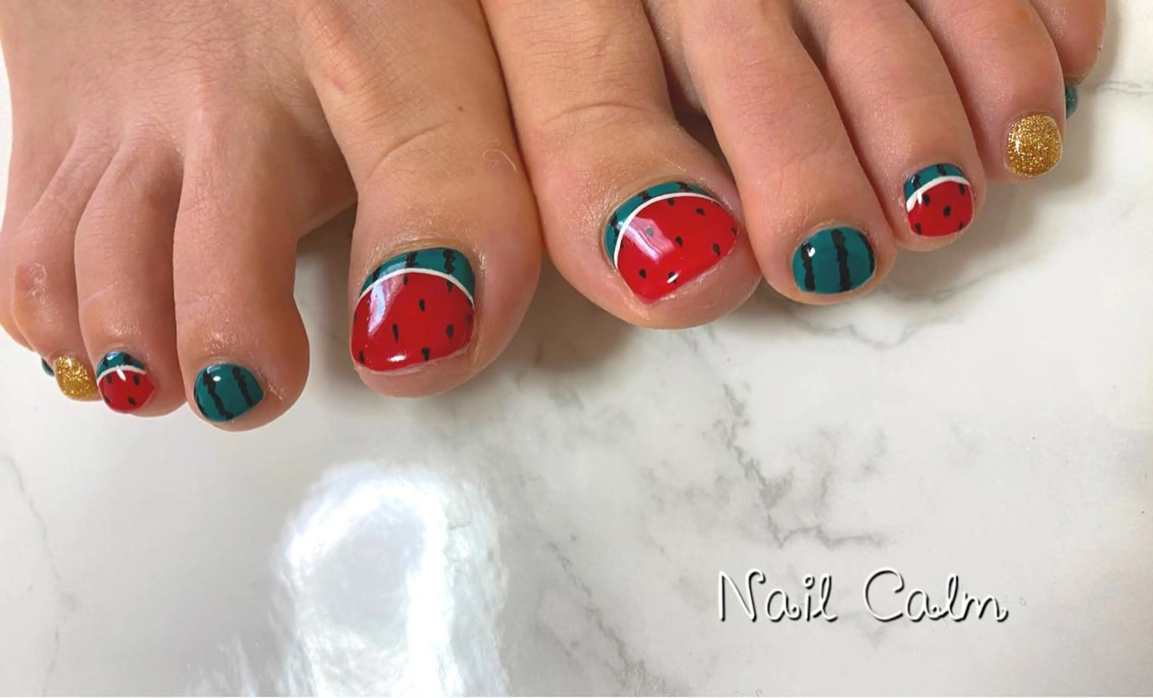 ネイル アートネイル フットネイル フットネイル Nail Calm所属・プライベートサロン Calmのネイルデザイン