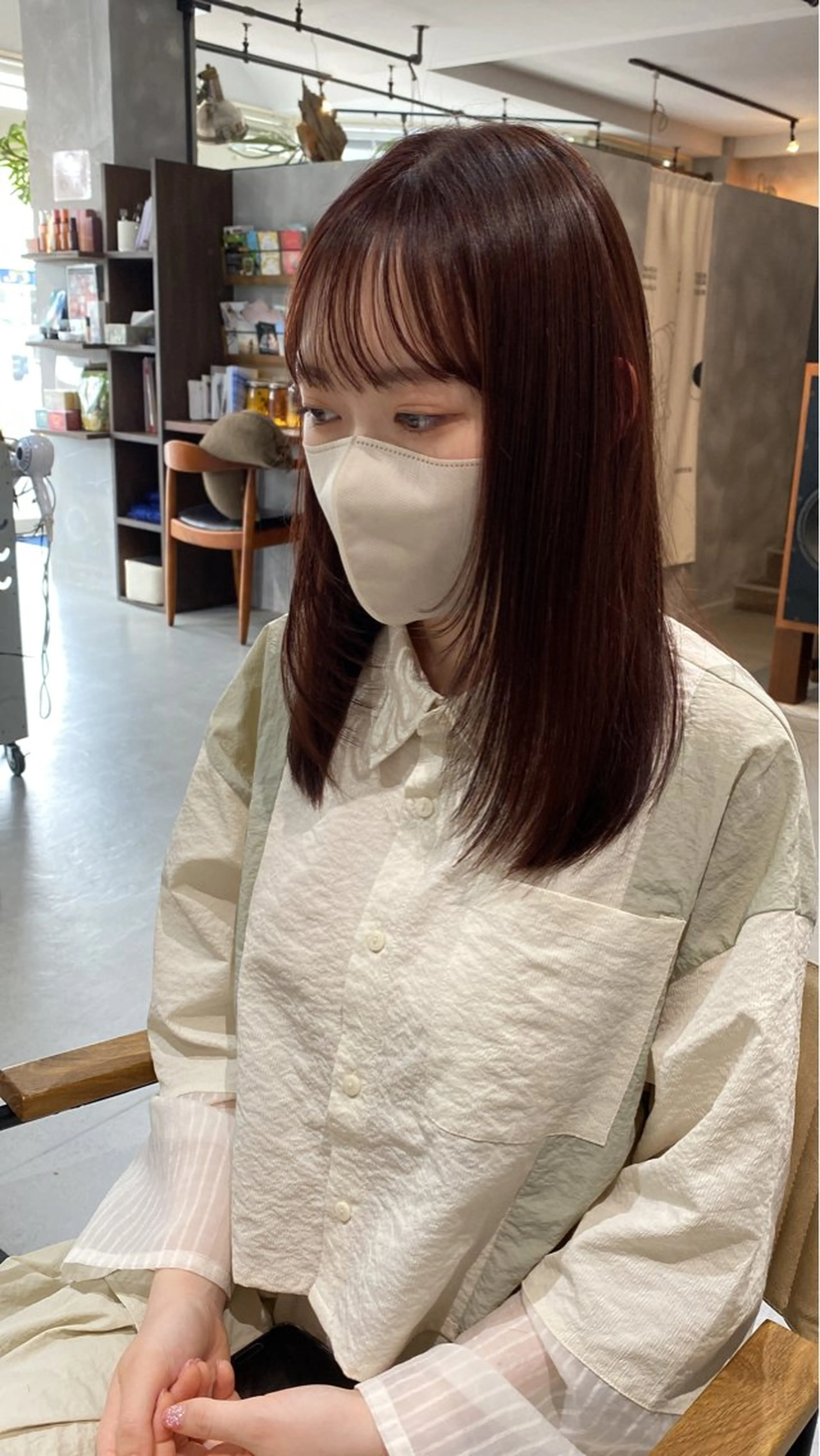 セミロング ピンクブラウン LS HAIR所属・石井 大空のヘアスタイル