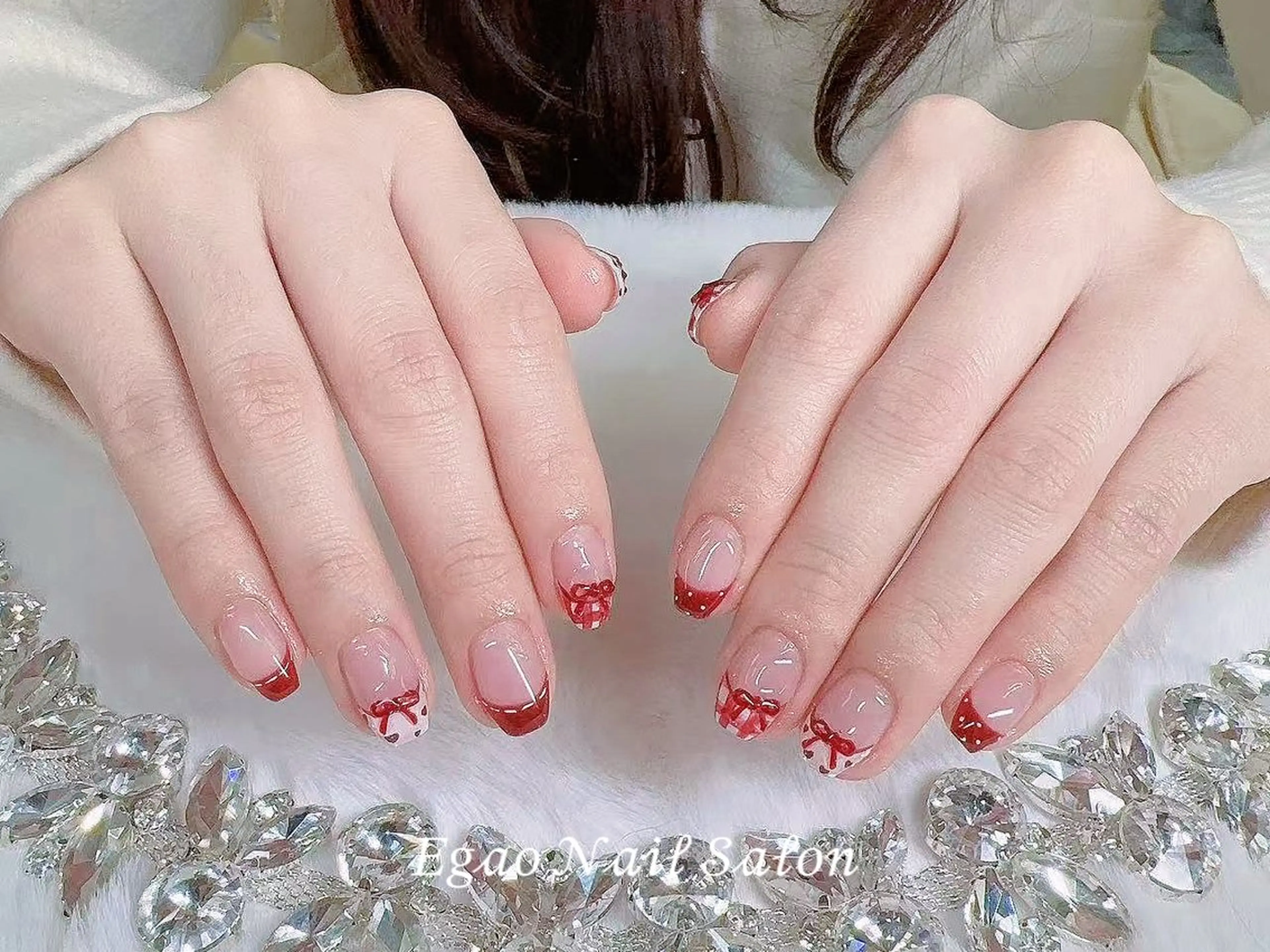 ネイル アートネイル フットネイル フレンチネイル ジェルネイル 持ち込み ハンドネイル Egao Nail Salonのネイルデザイン