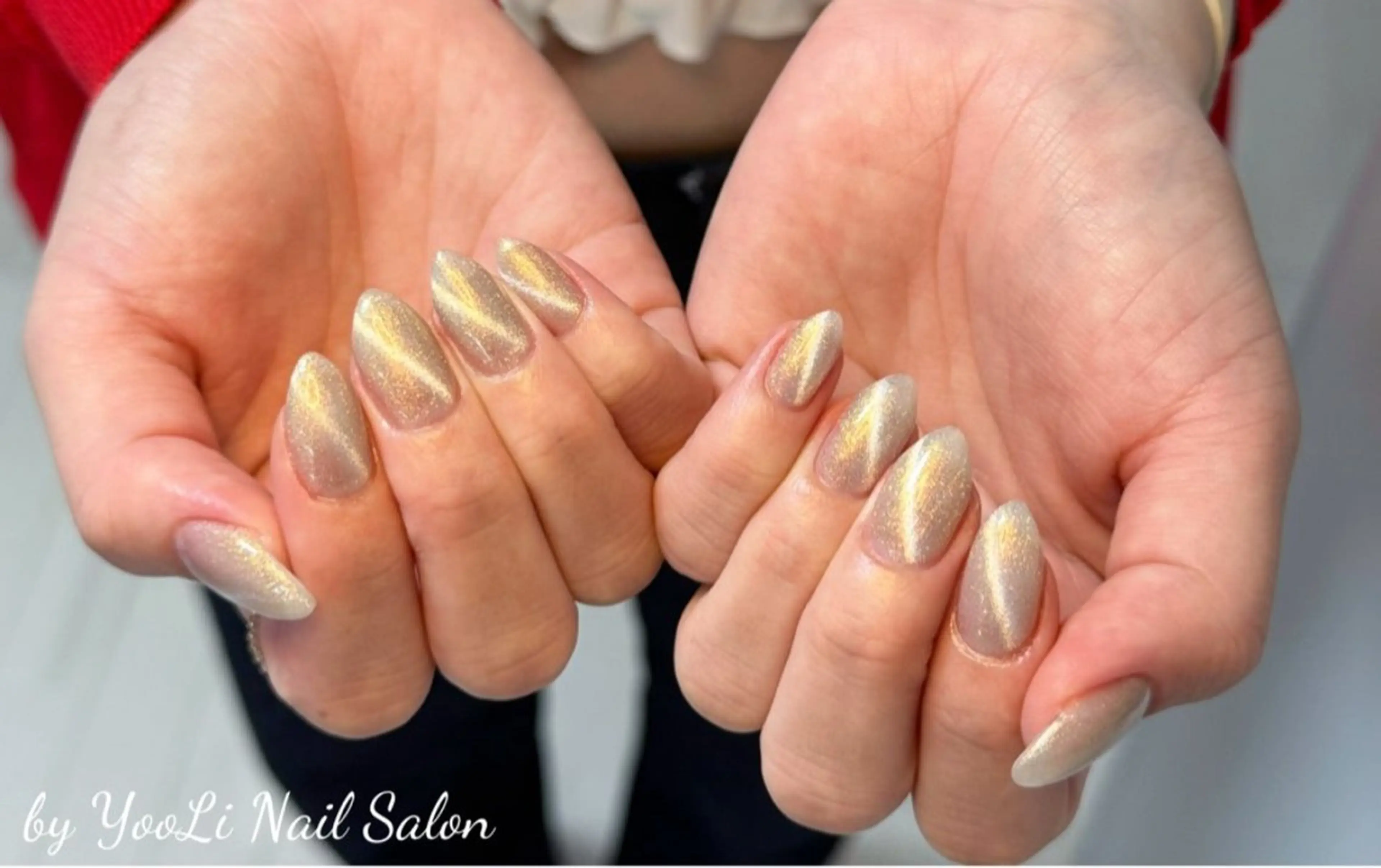 ネイル アートネイル オーロラネイル チークネイル フレンチネイル ガラスフレンチ 🎀🎀YooLi Nail Salonのネイルデザイン