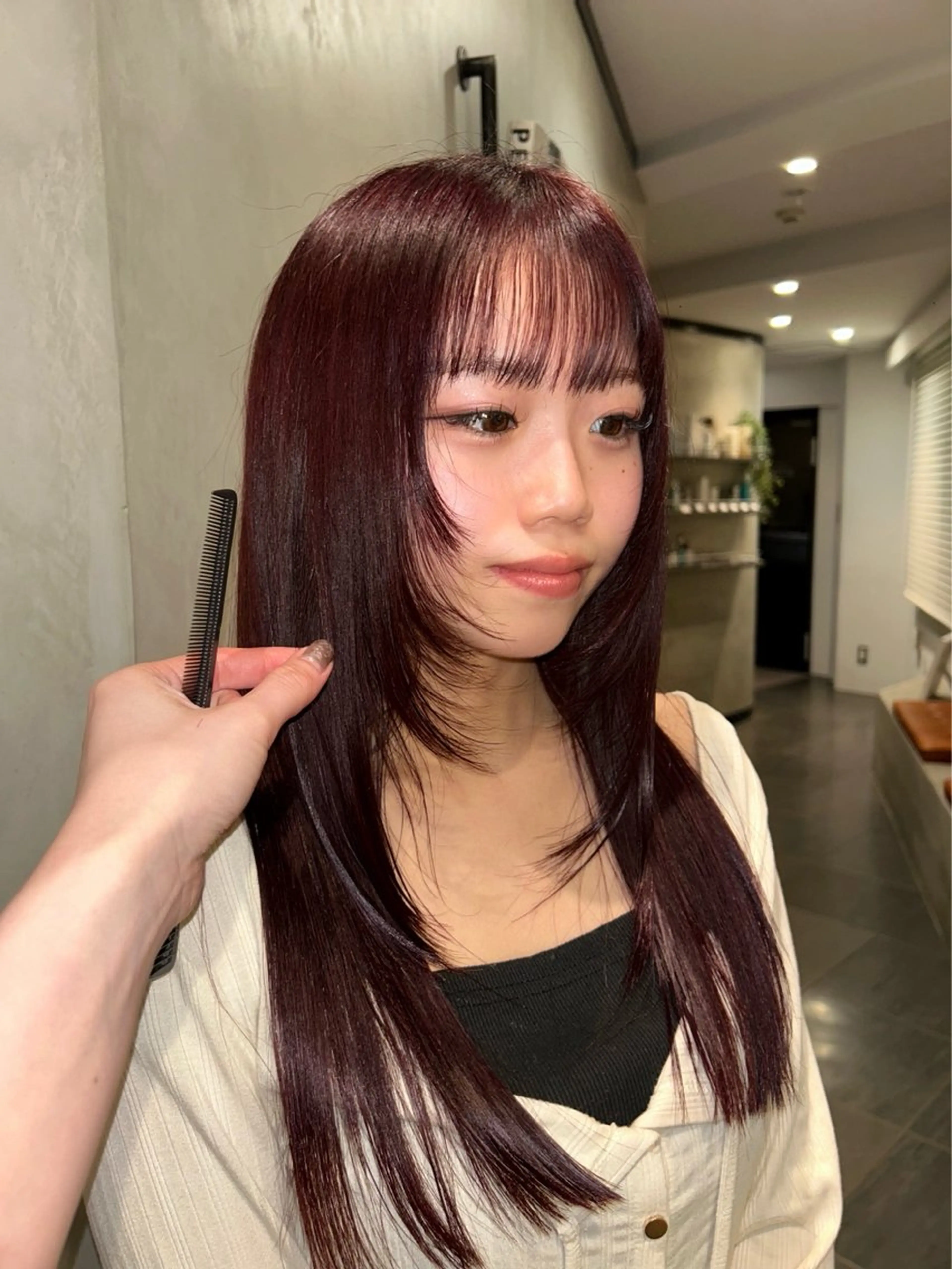 ロング カラー カット ヘアカラー L&Co所属・タナカ カナ🫧のヘアスタイル