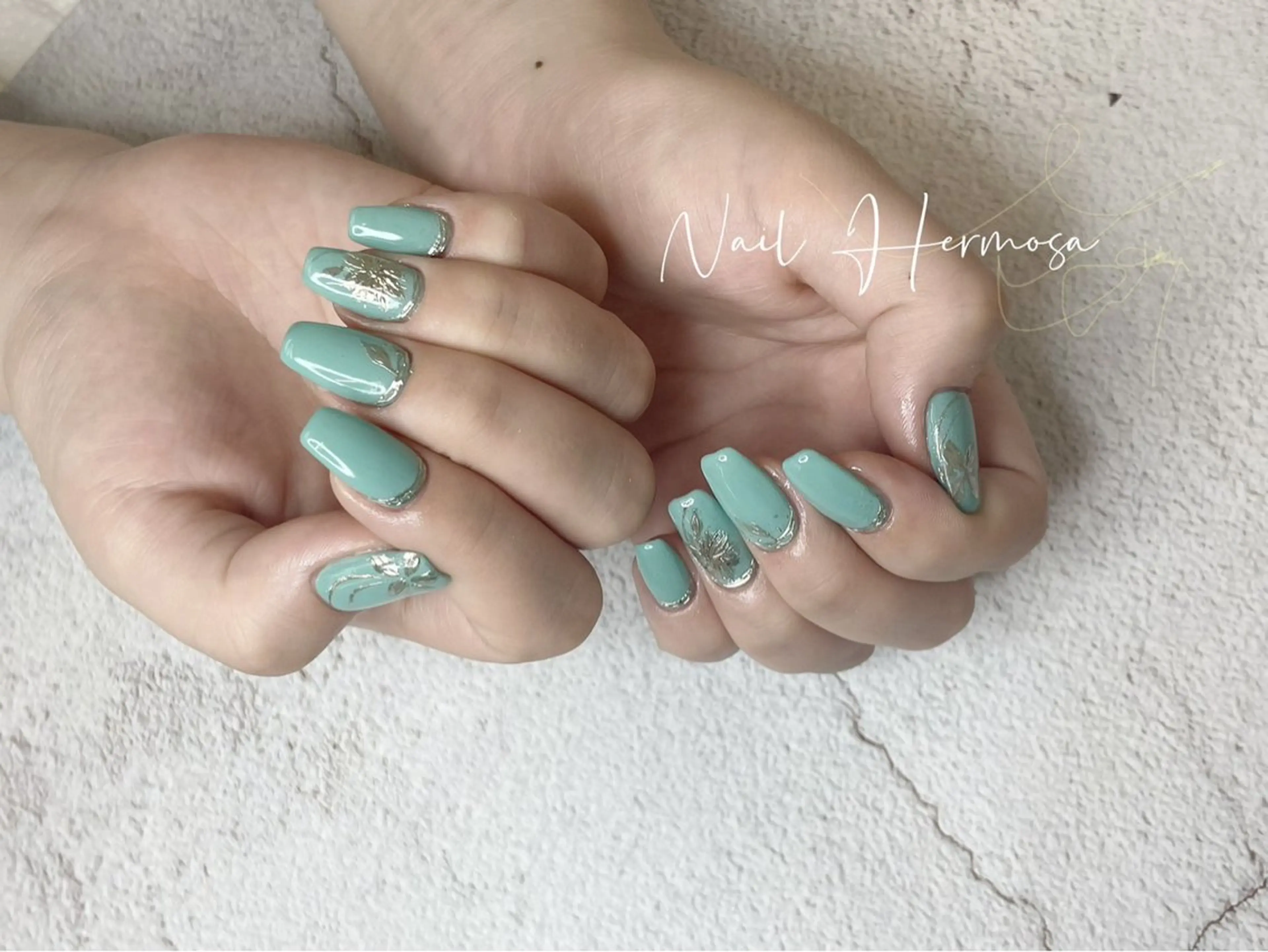 ネイル 長さ出し フラッシュネイル フットネイル ジェルネイル マグネットネイル ハンドネイル エルモサ YURIKAのネイルデザイン