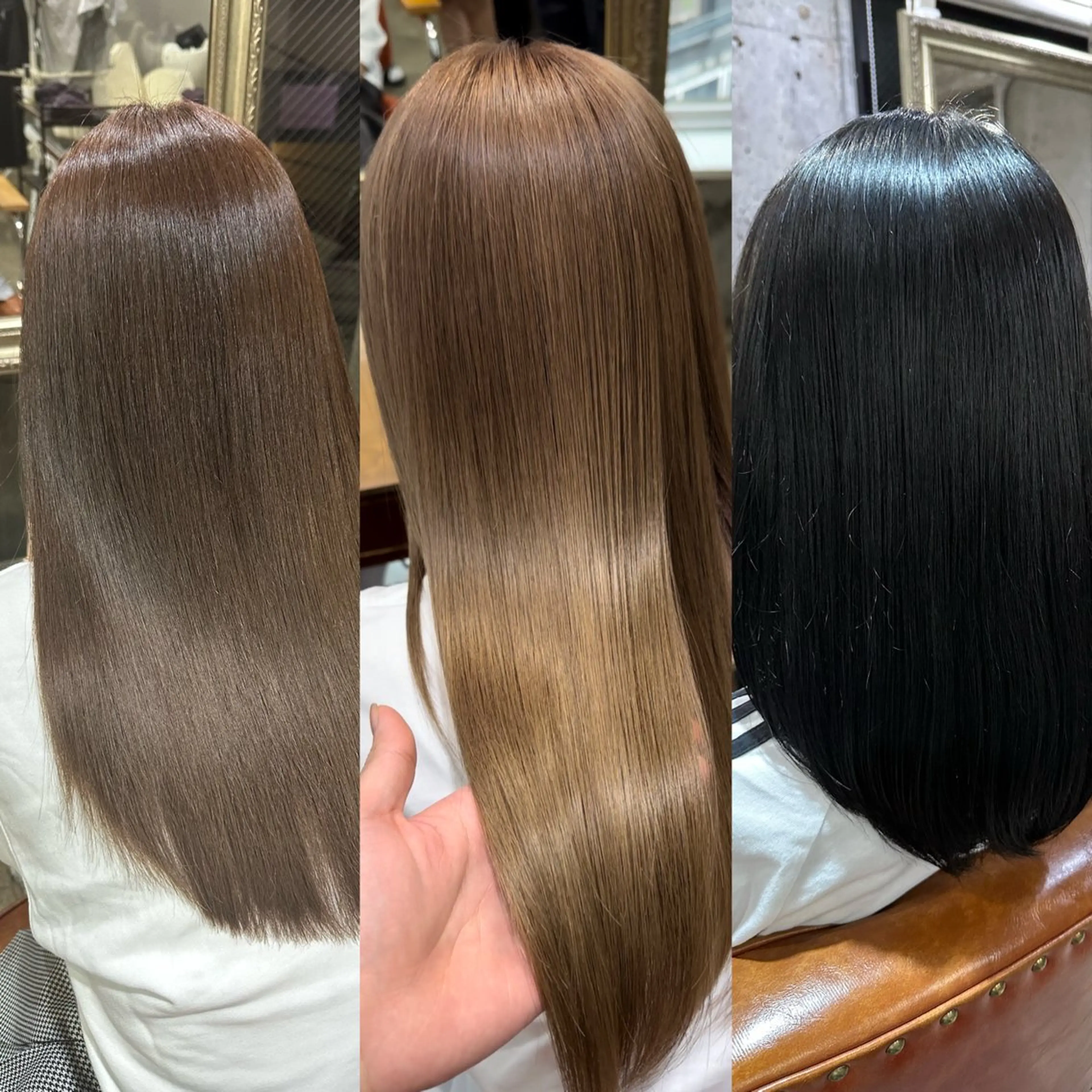 ロング トリートメント yelm所属・🫒オリーブカラー ミディアムレイヤー✨のヘアスタイル