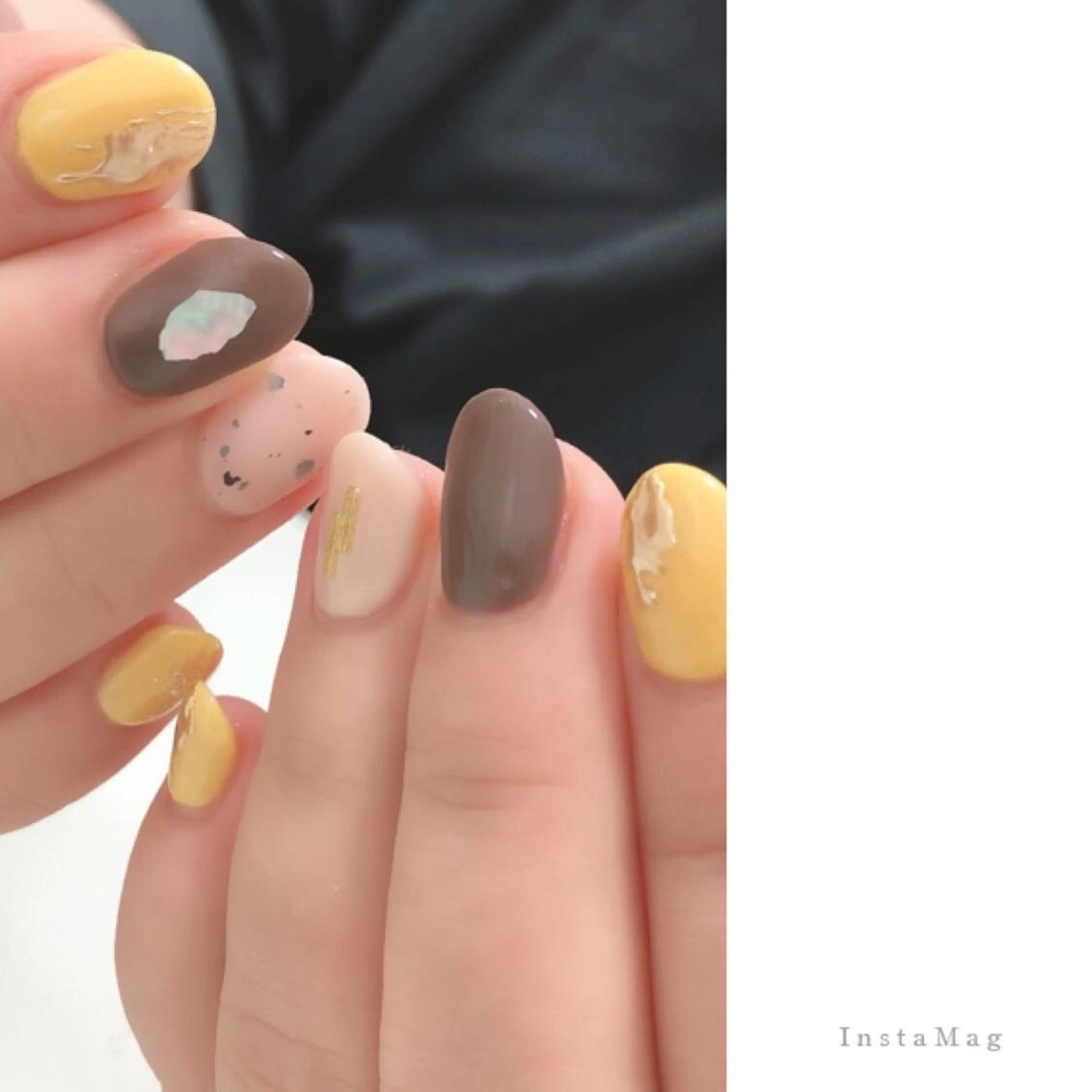 ネイル ジェルネイル 韓国ネイル ミラーネイル 持ち込み スカルプネイル Azulsou 廣川愛のネイルデザイン