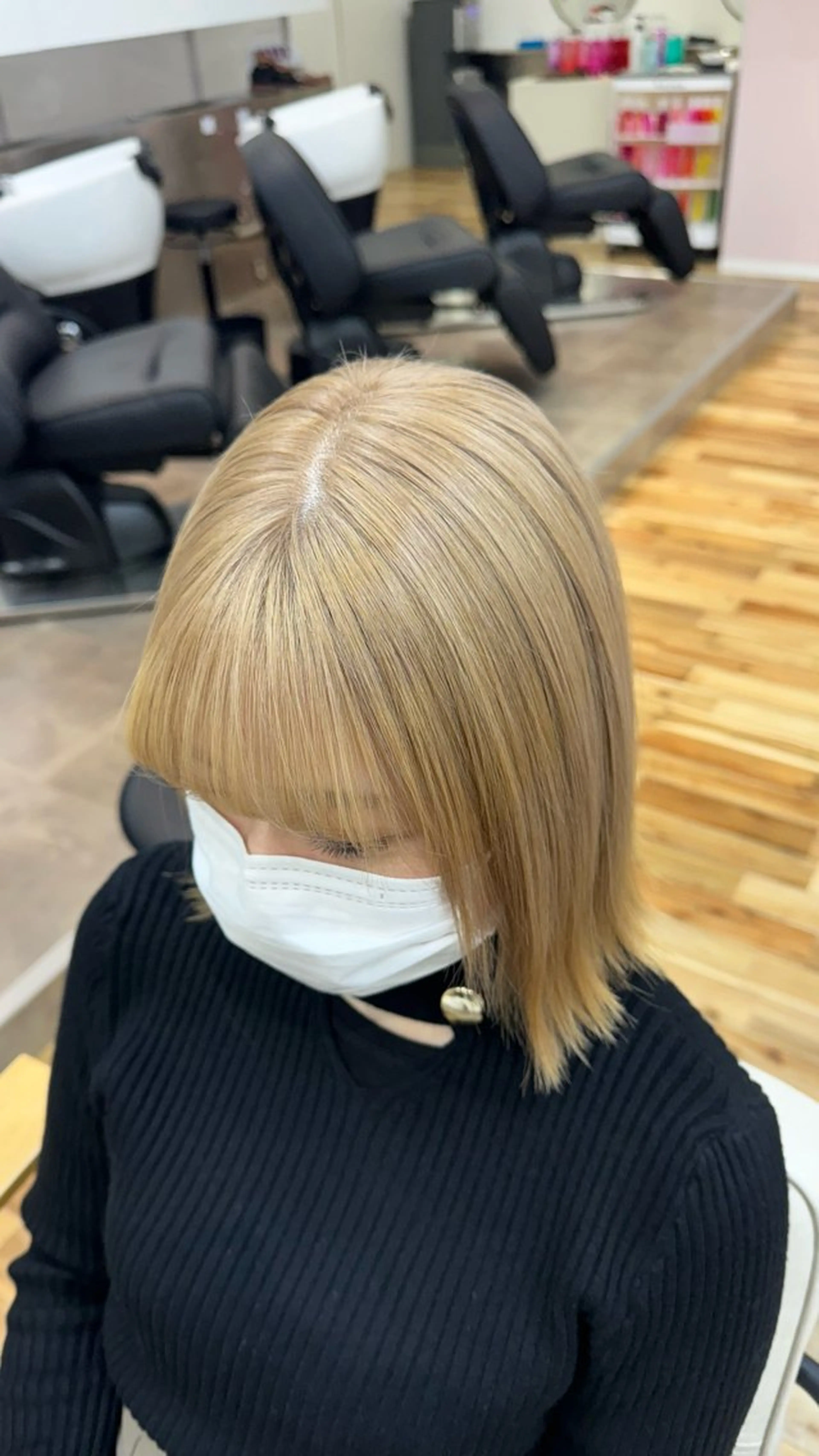 ミディアム カラー カラー特化型美容師 保住のヘアスタイル