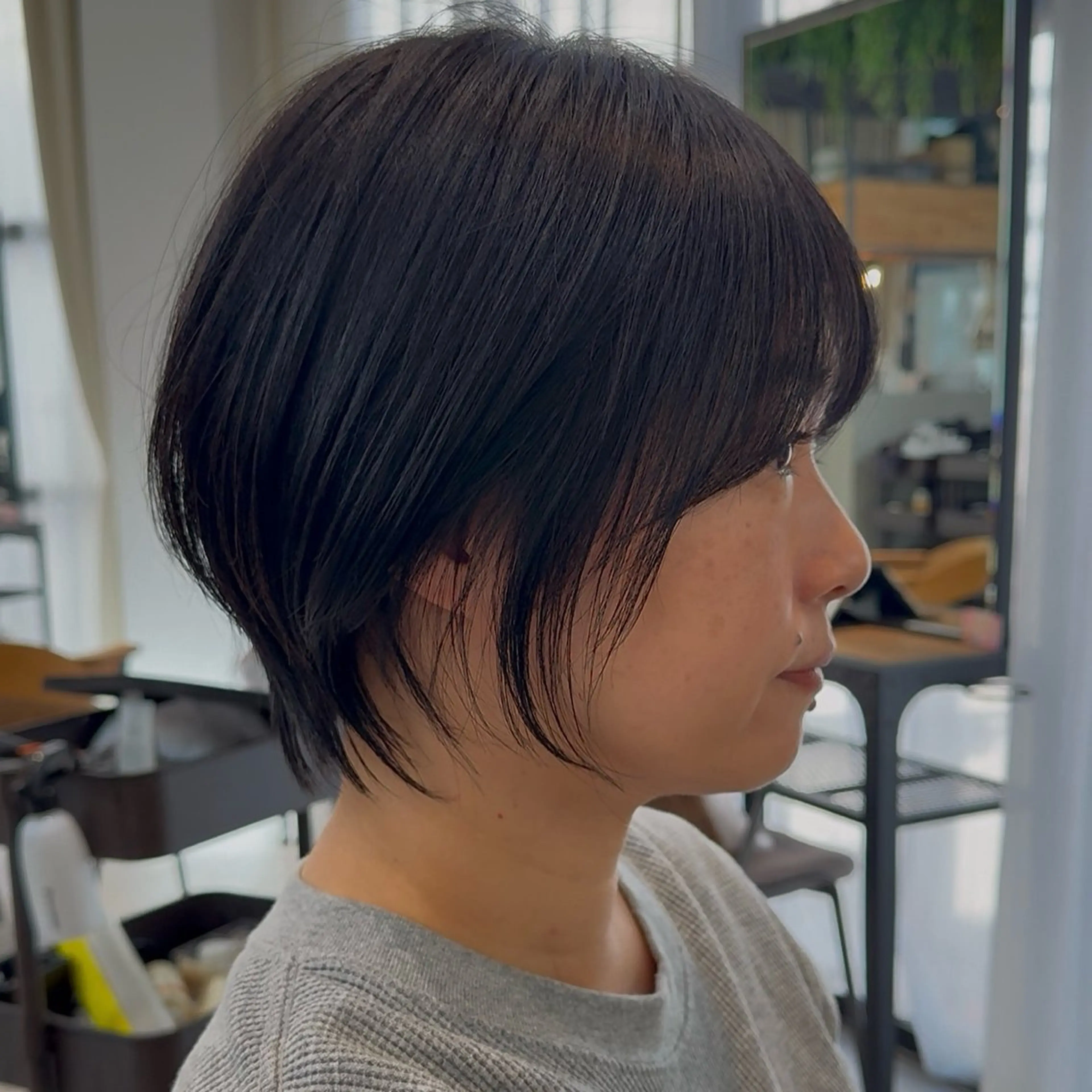 ショート お悩み改善ボブ 顔まわりカット/こうのヘアスタイル
