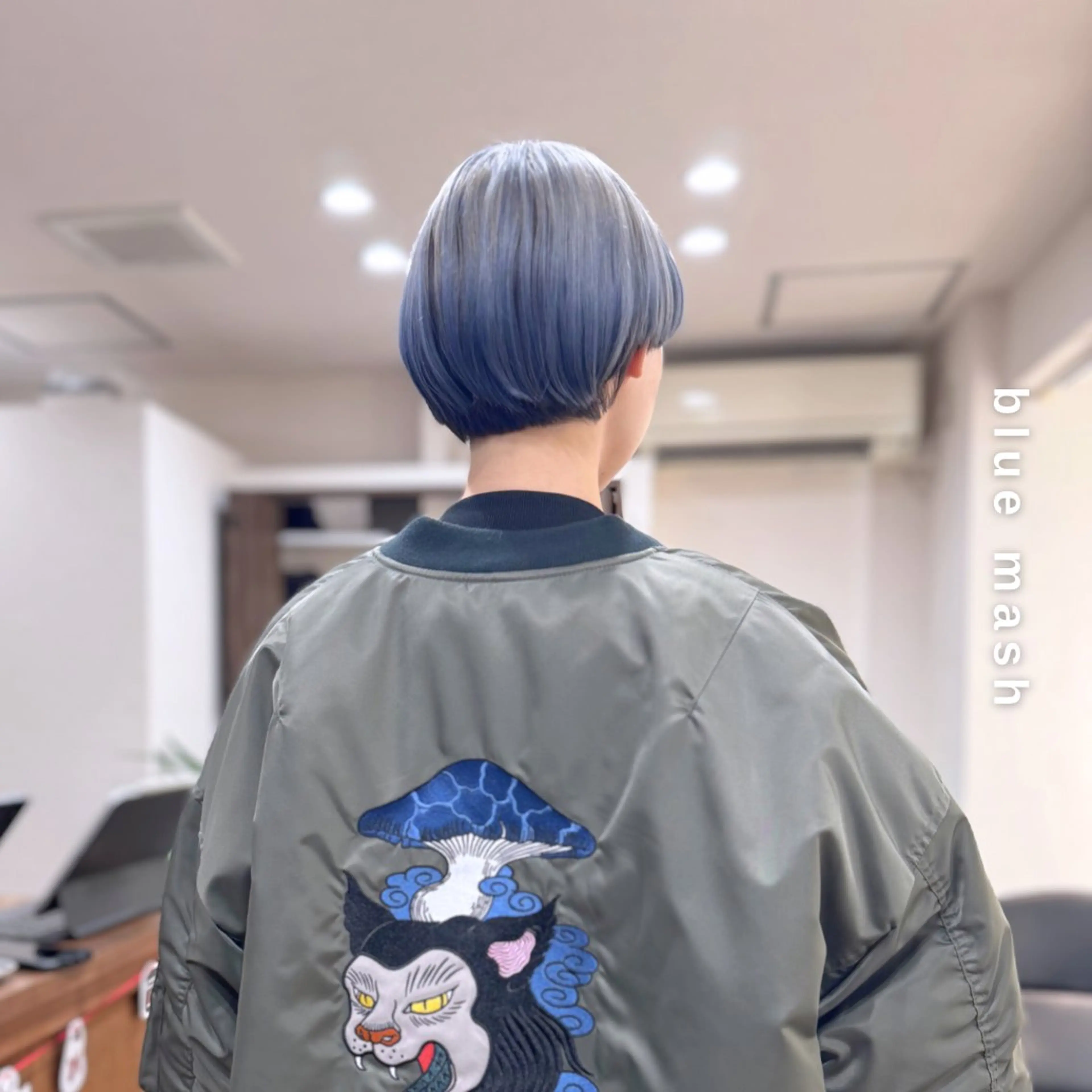 ショート カラー ブルーカラー グラデーションカラー ヘアカラー トリートメント ヘアセット Hair&Make newer所属・しんのすけ /モデルさん募集中のヘアスタイル