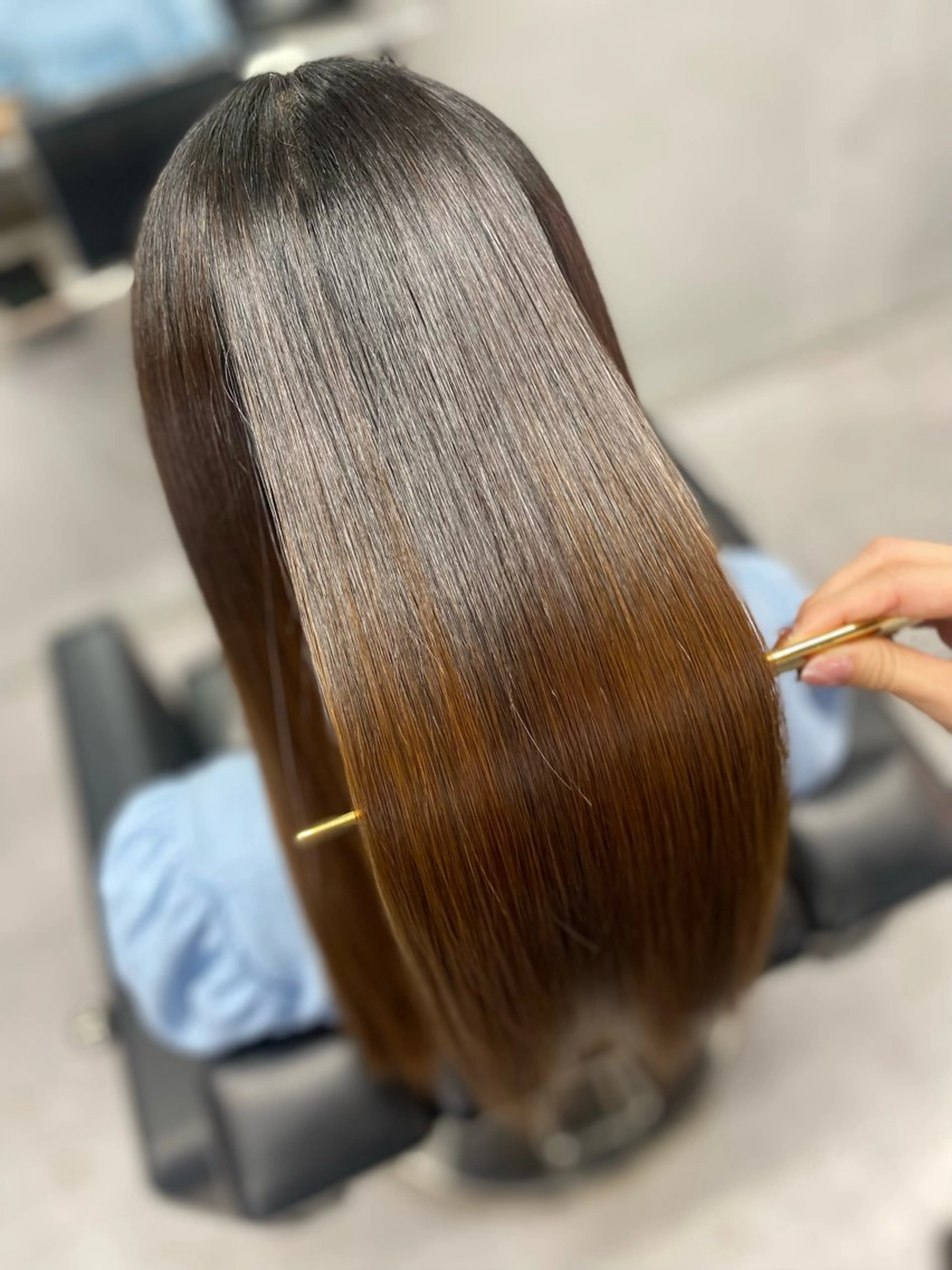 セミロング カット 縮毛矯正 トリートメント 艶髪/縮毛矯正 🫧辻野海羽のヘアスタイル