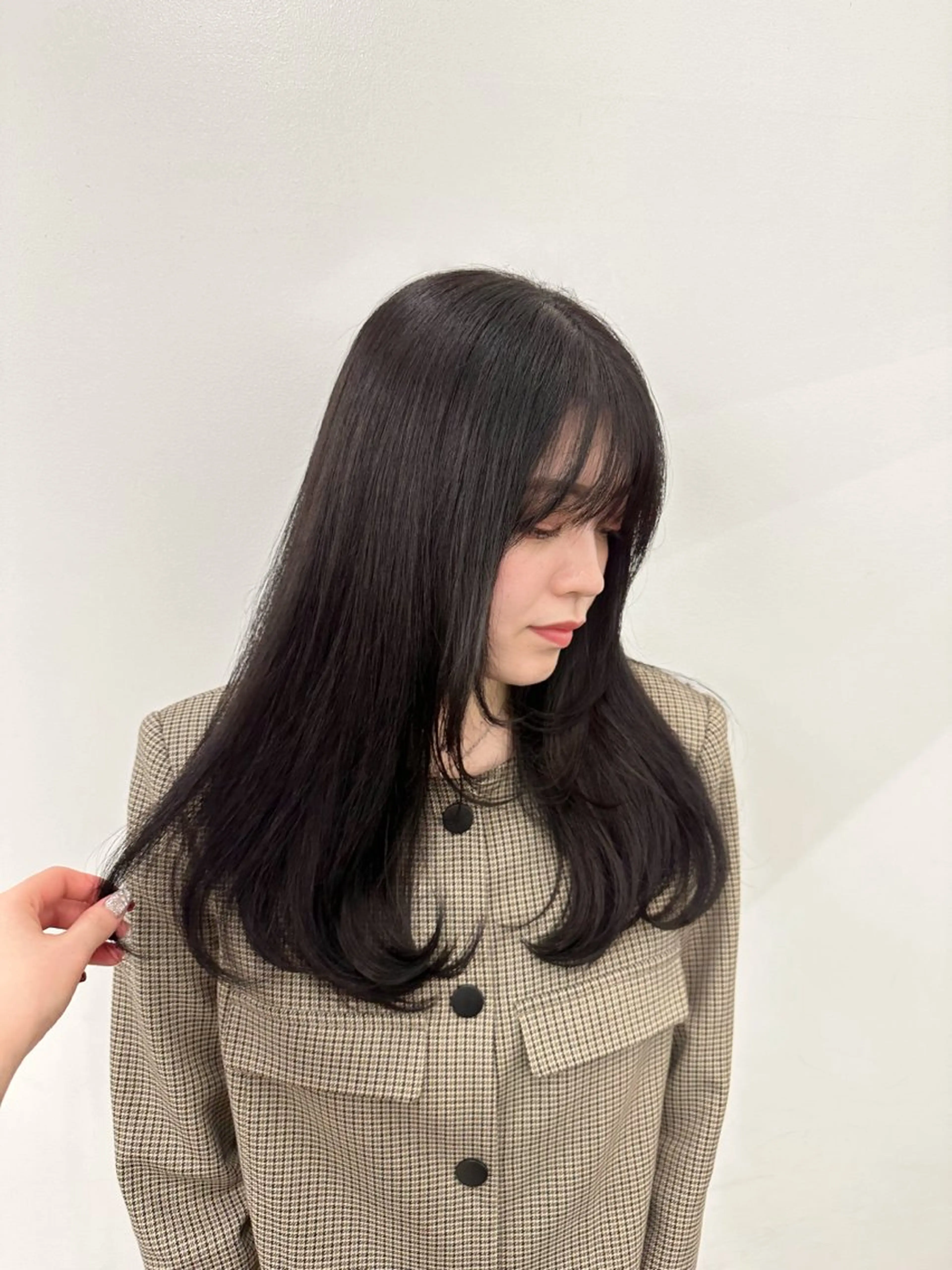 ロング カラー 顔まわりカット/艶髪 カラー✨けいとのヘアスタイル