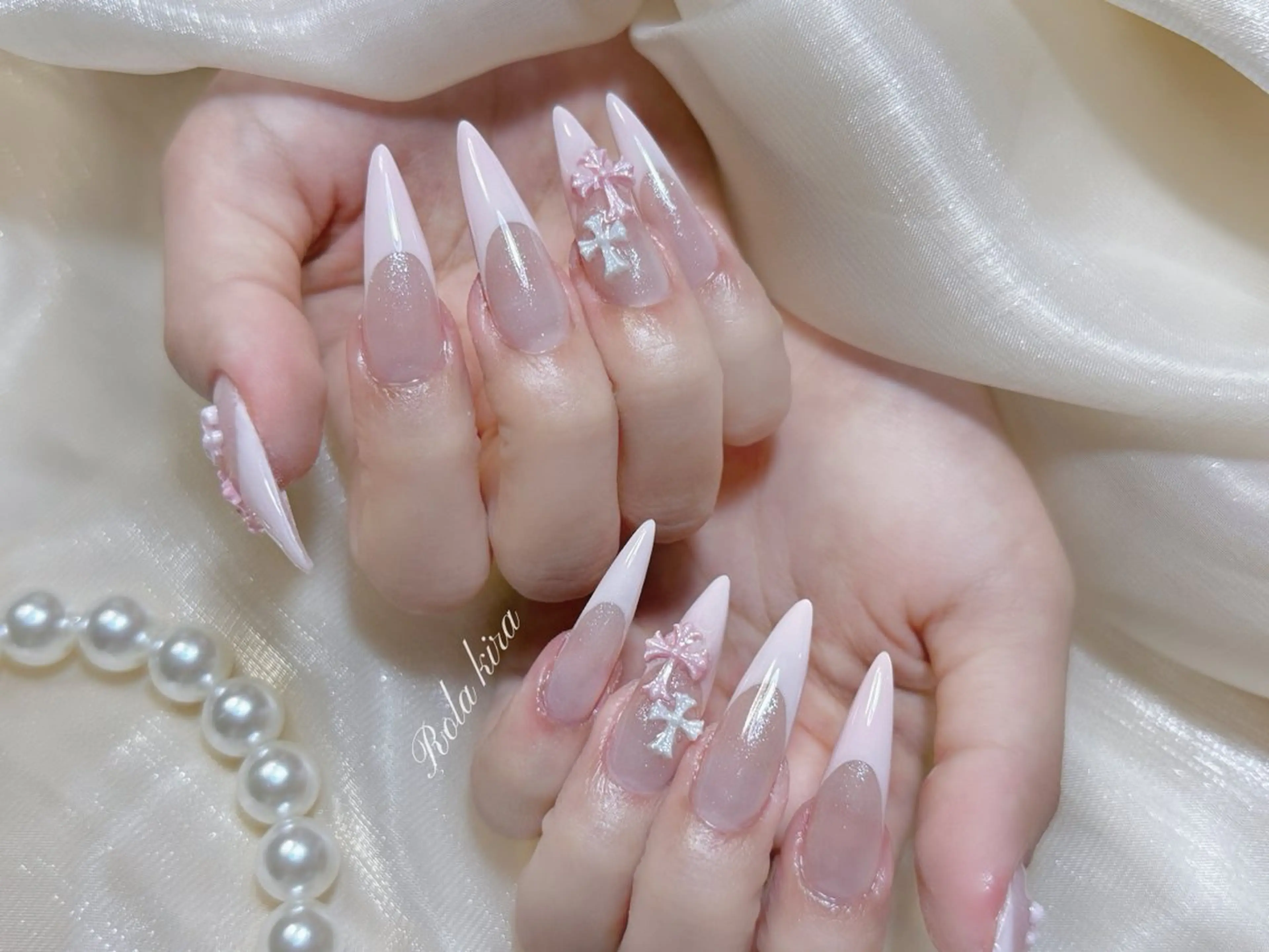 ロング 韓国風ヘア ハンドネイル Rola kira nail salon所属・Rola kira 麗のネイルデザイン