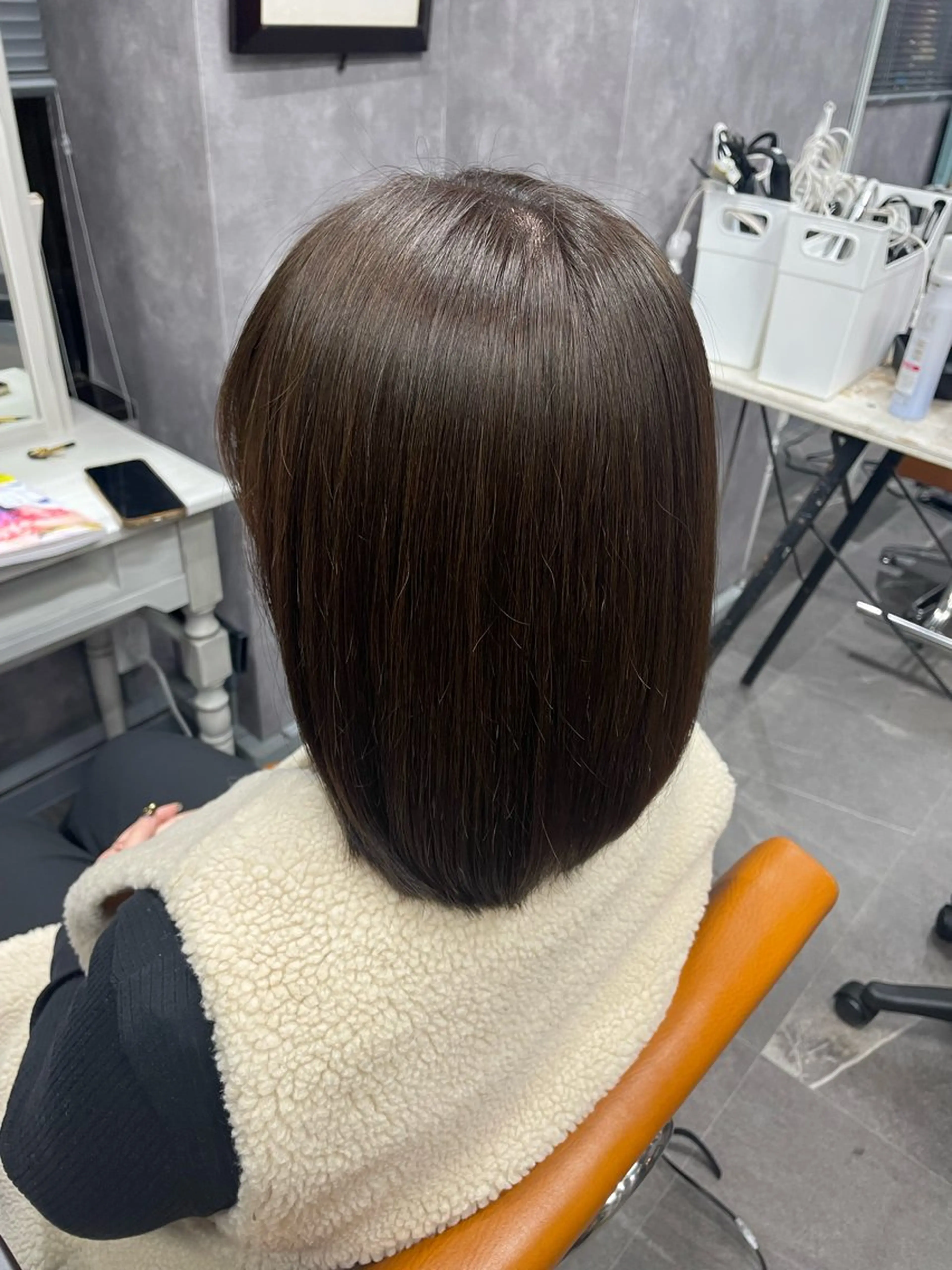 ミディアム カラー ブラウンカラー ショコラブラウン nanac所属・NINA 🐥⸒⸒のヘアスタイル