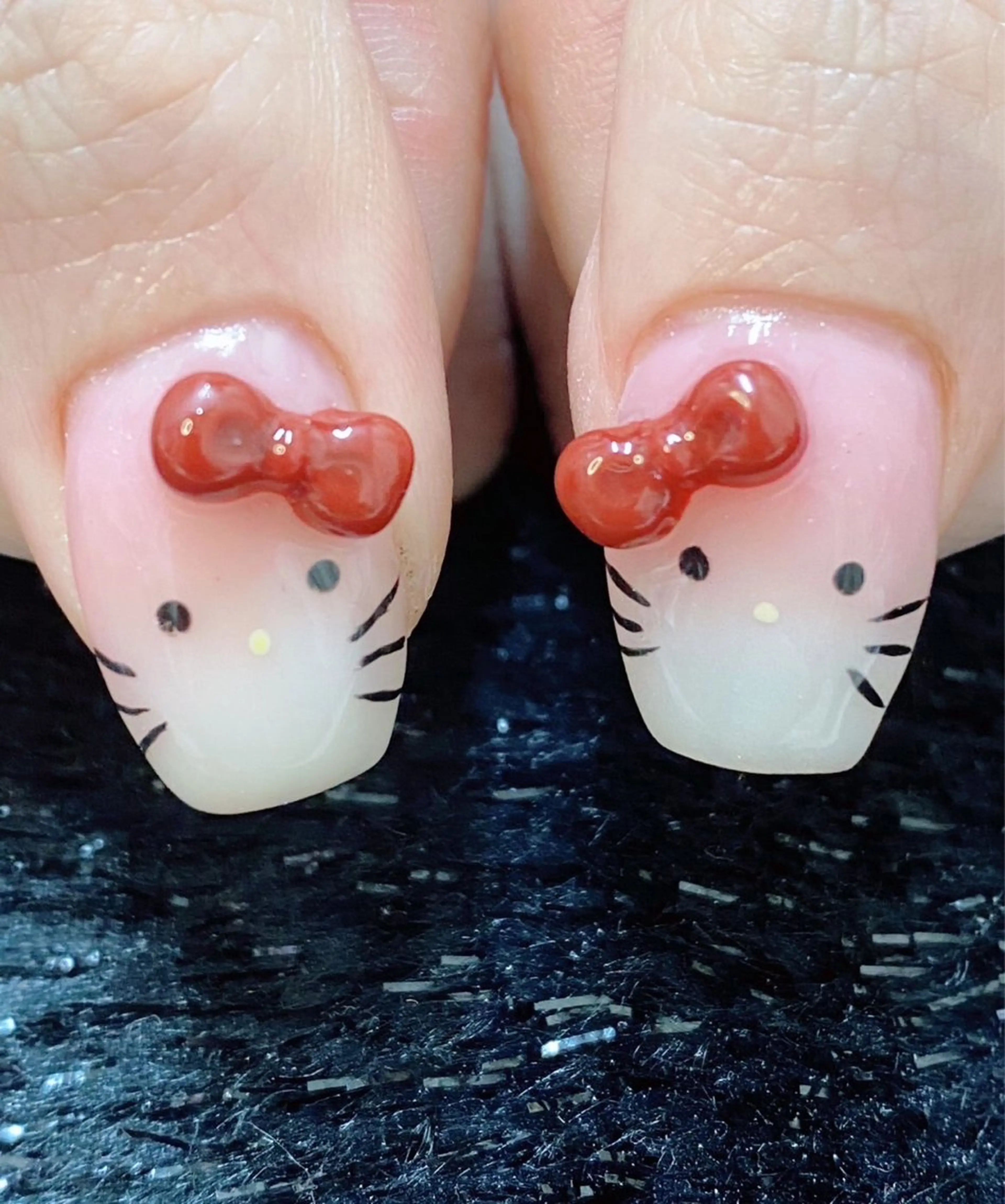 ネイル 成人式 フレンチネイル ジェルネイル ガラスフレンチ グラデーション 大門浜松町 ネイルのネイルデザイン