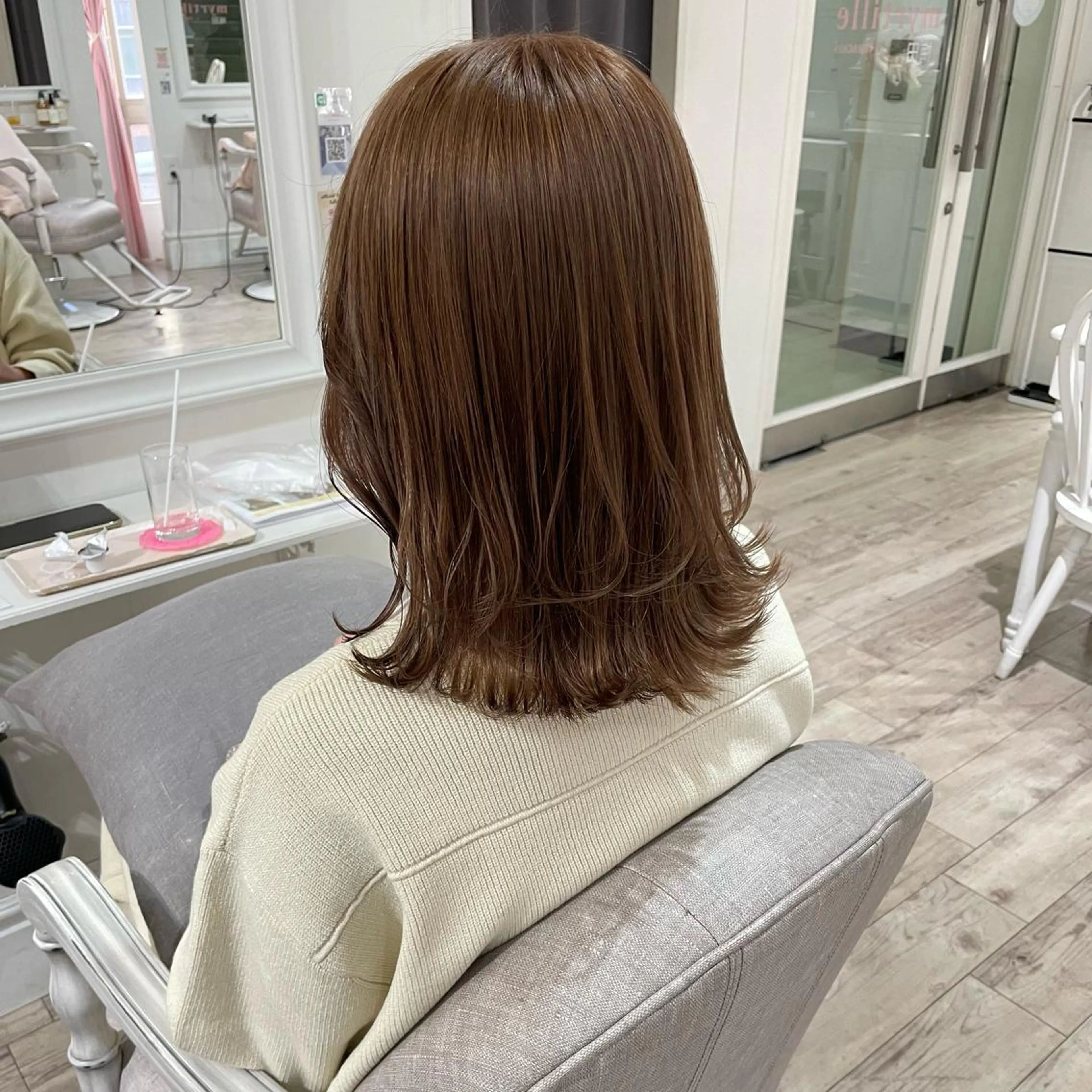 ミディアム カラー ベージュカラー ブリーチ Maisie所属・ヘアアレンジ/ 暖色🩵hazukiのヘアスタイル