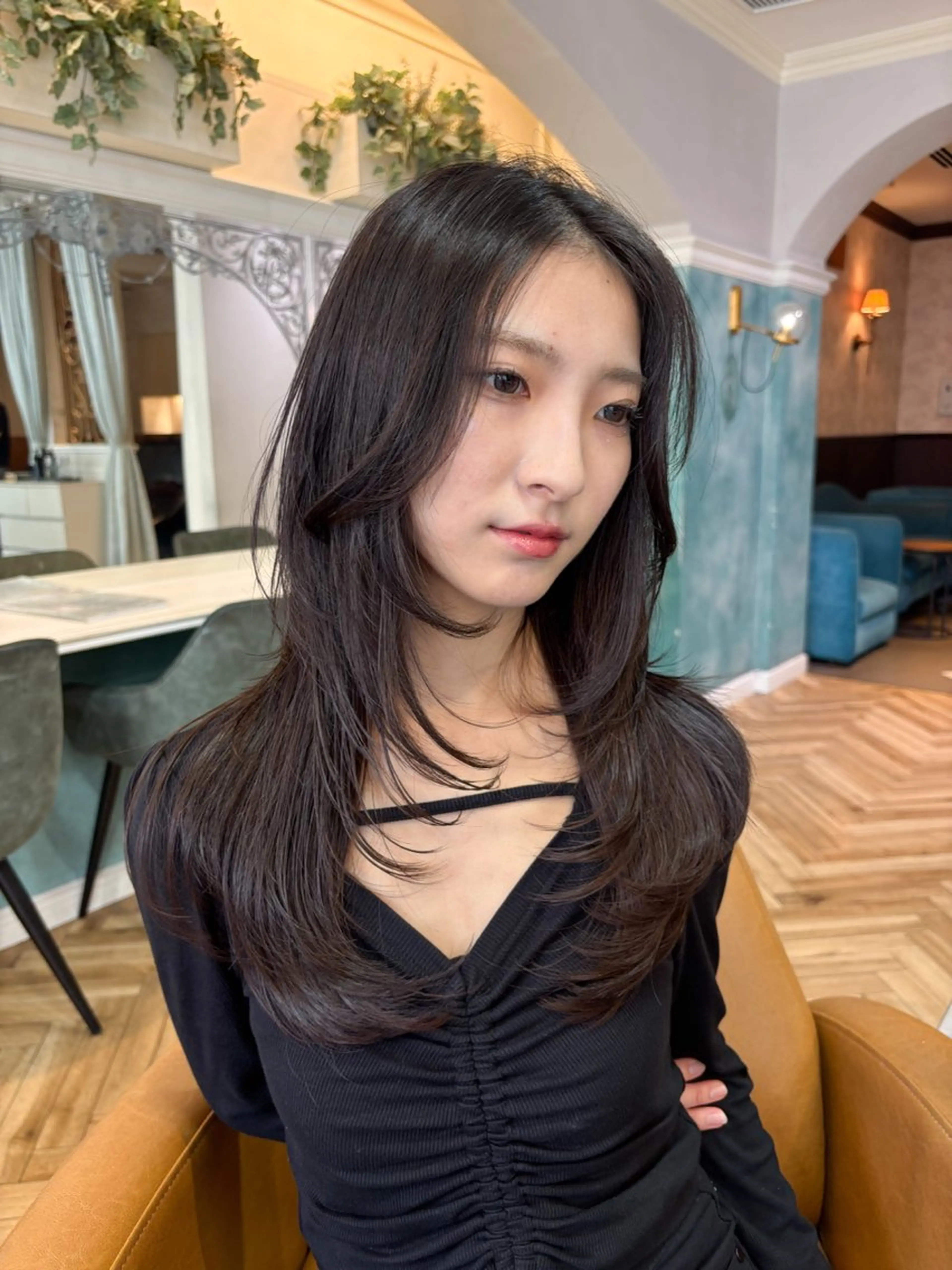 ロング 透明感カラー/縮毛 矯正/あいりのヘアスタイル