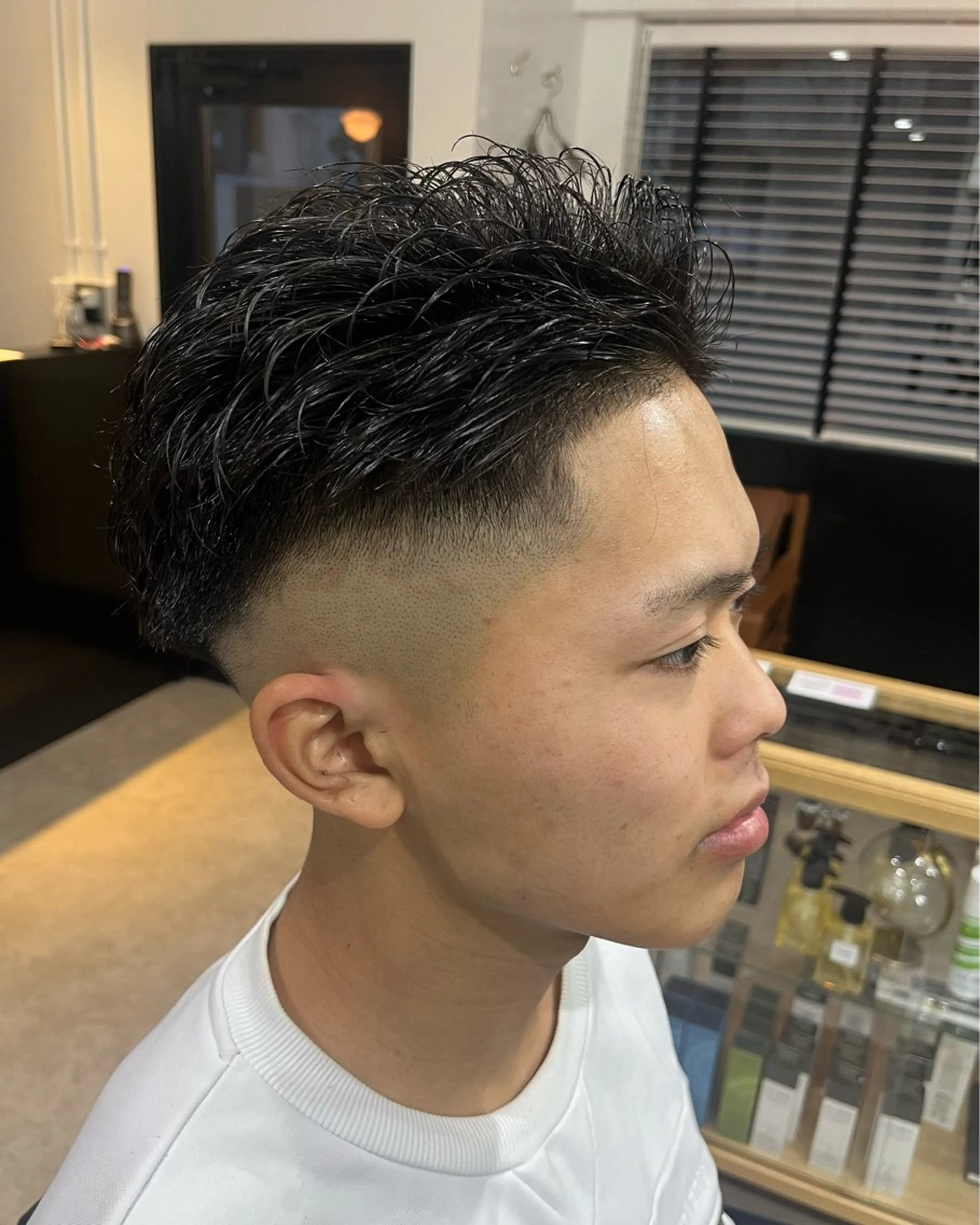 パーマ メンズ フェードカット バーバーミキ塚本店所属・塚本/バーバー/ メンズサロン/さののヘアスタイル