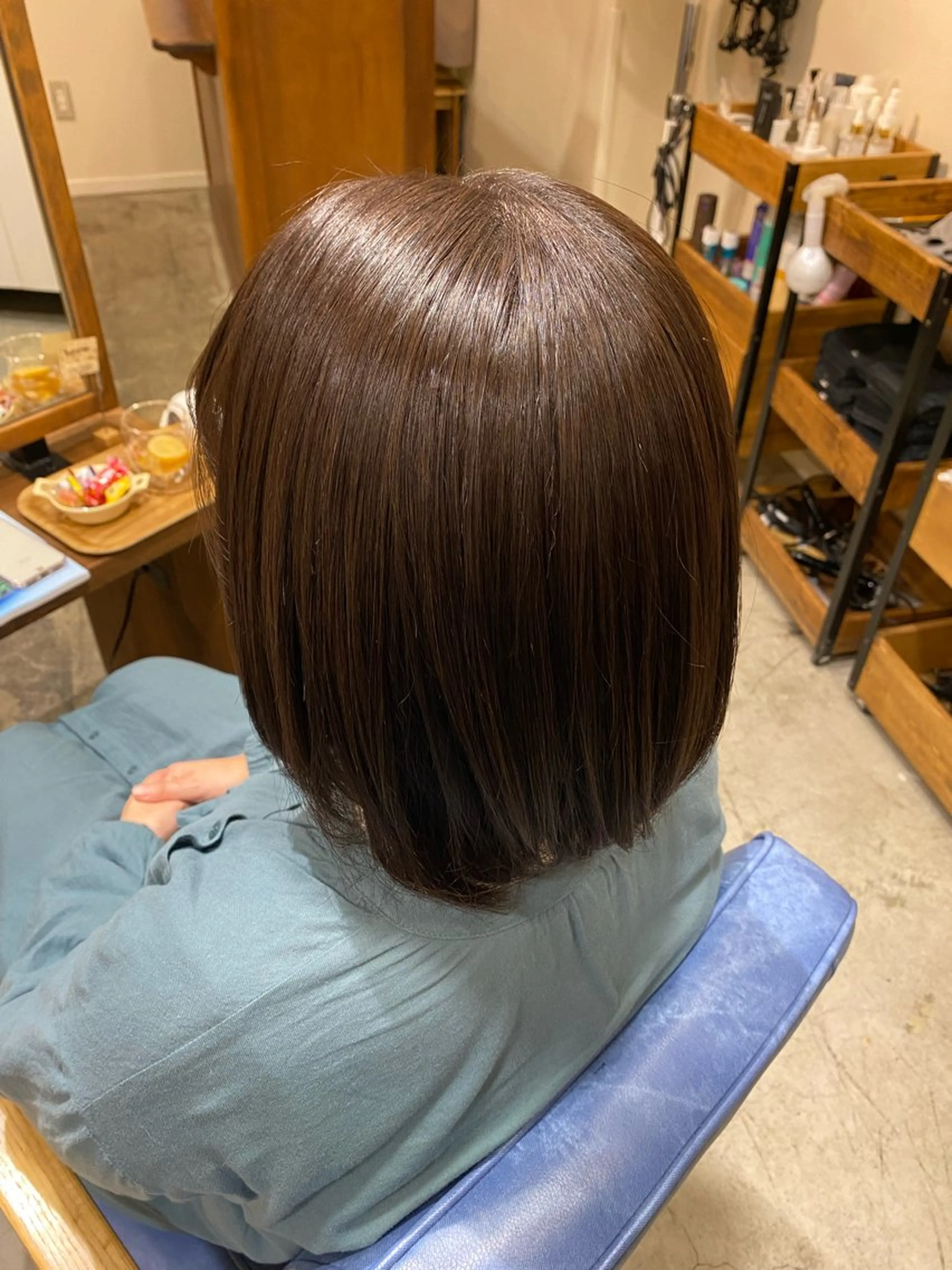 ミディアム ヘアカラー ZAZA YUKAのヘアスタイル