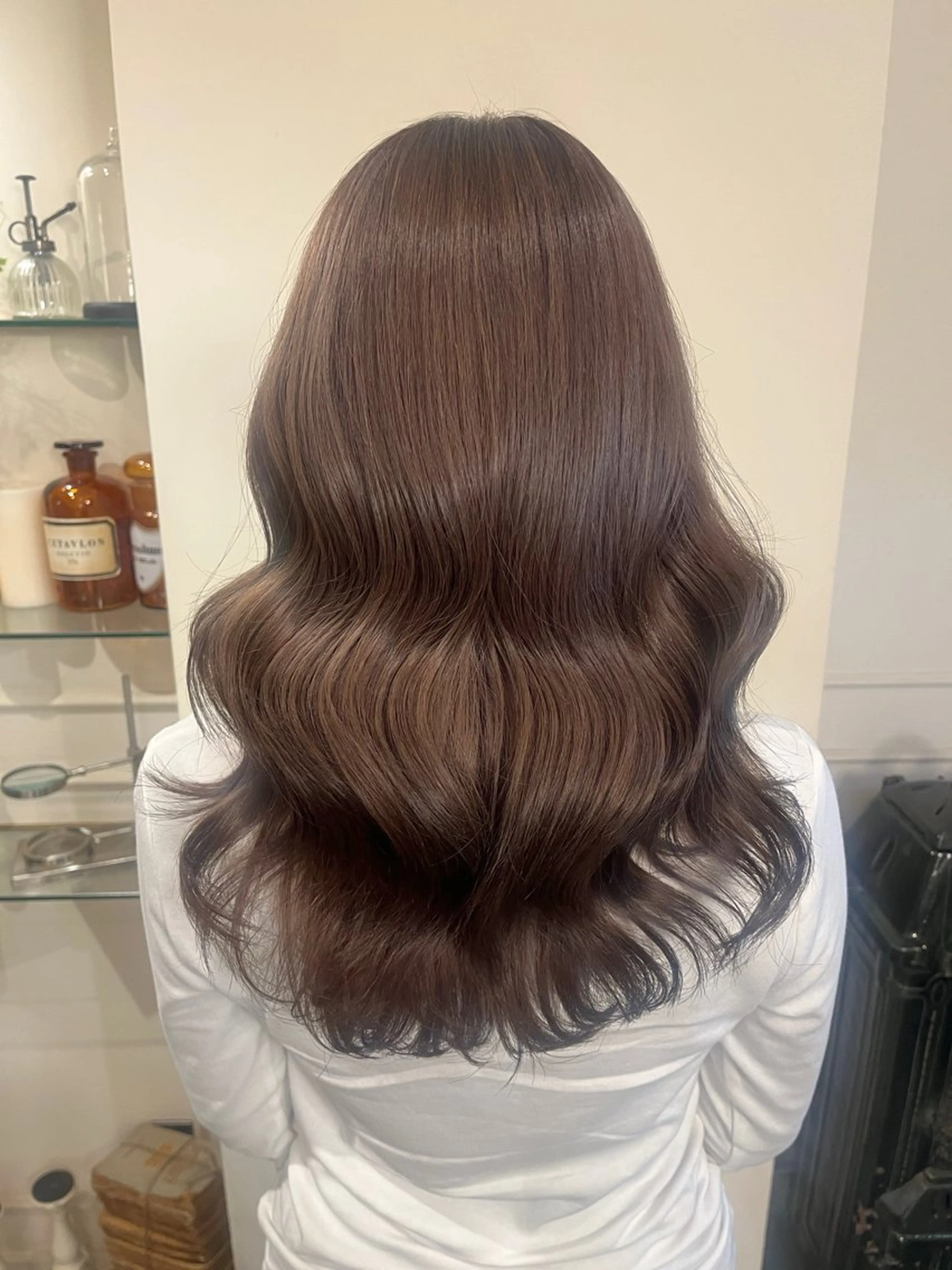 セミロング カラー ROVER所属・美咲🤎 /艶カラー /ハイライトカラーのヘアスタイル